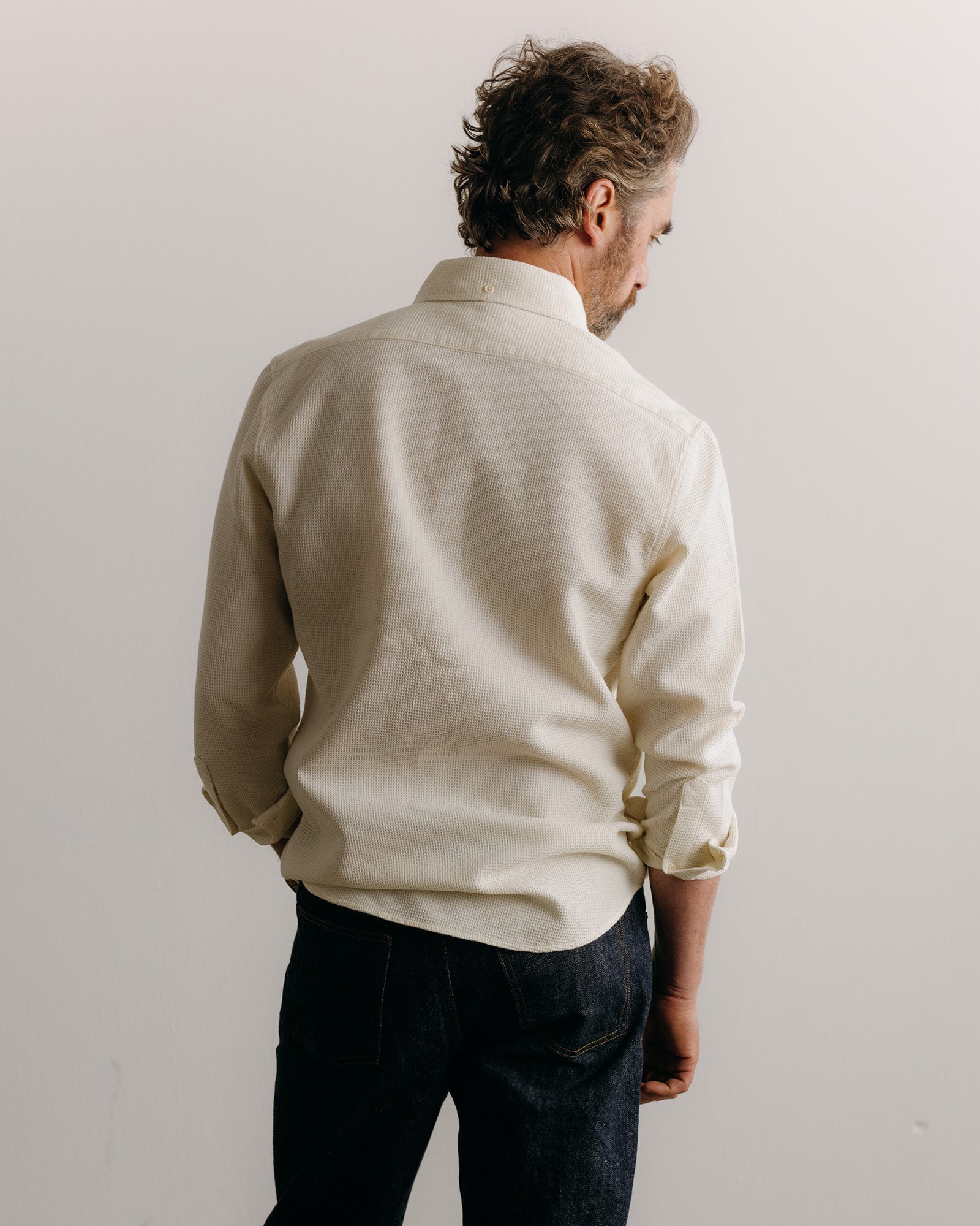 The Jack in Vintage White Waffle | Modern Menswear by yycbvcnbmmnbm