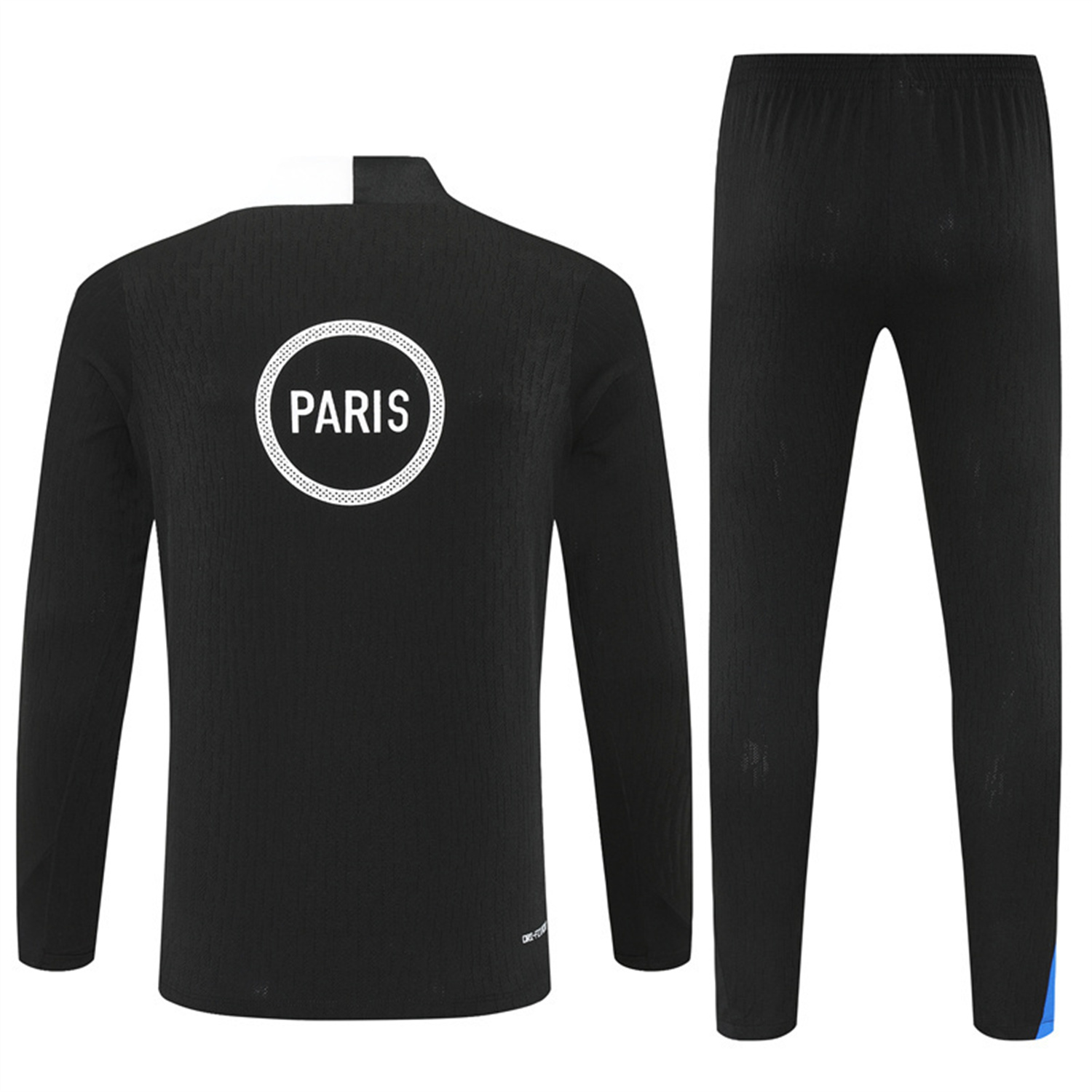 AlphaJersey-Paris Saint-Germain PSG 25-26 Kids Long Sleeve Training Set - Player Version - Black Top and Black Pants