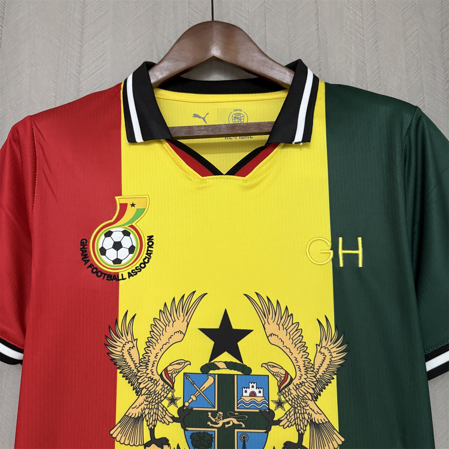 AlphaJersey-Ghana 2026 Red Yellow Green Jersey - Fans Version