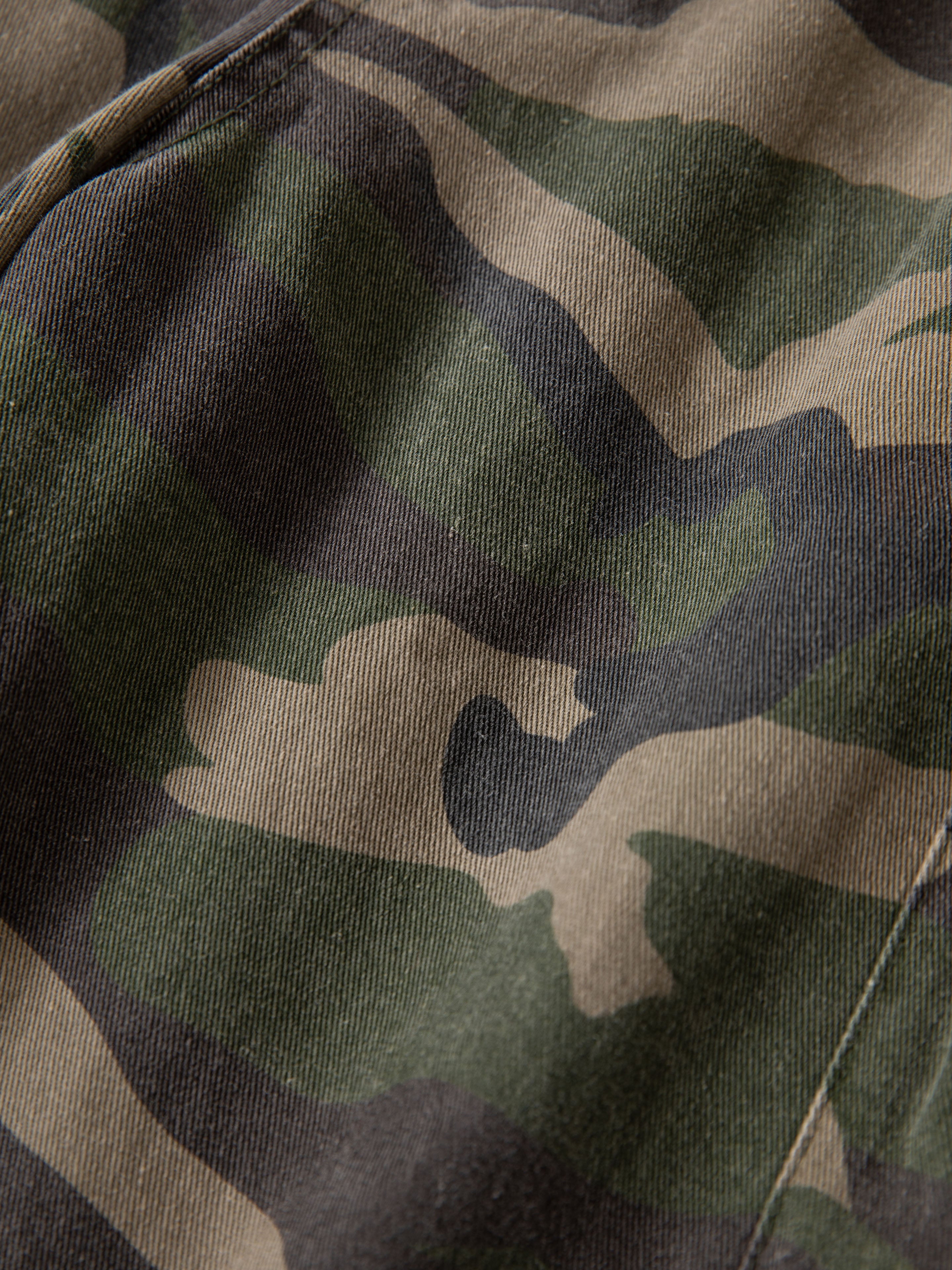Camouflage Twill Utility Cargo Shorts | Modern Menswear by yycbvcnbmmnbm