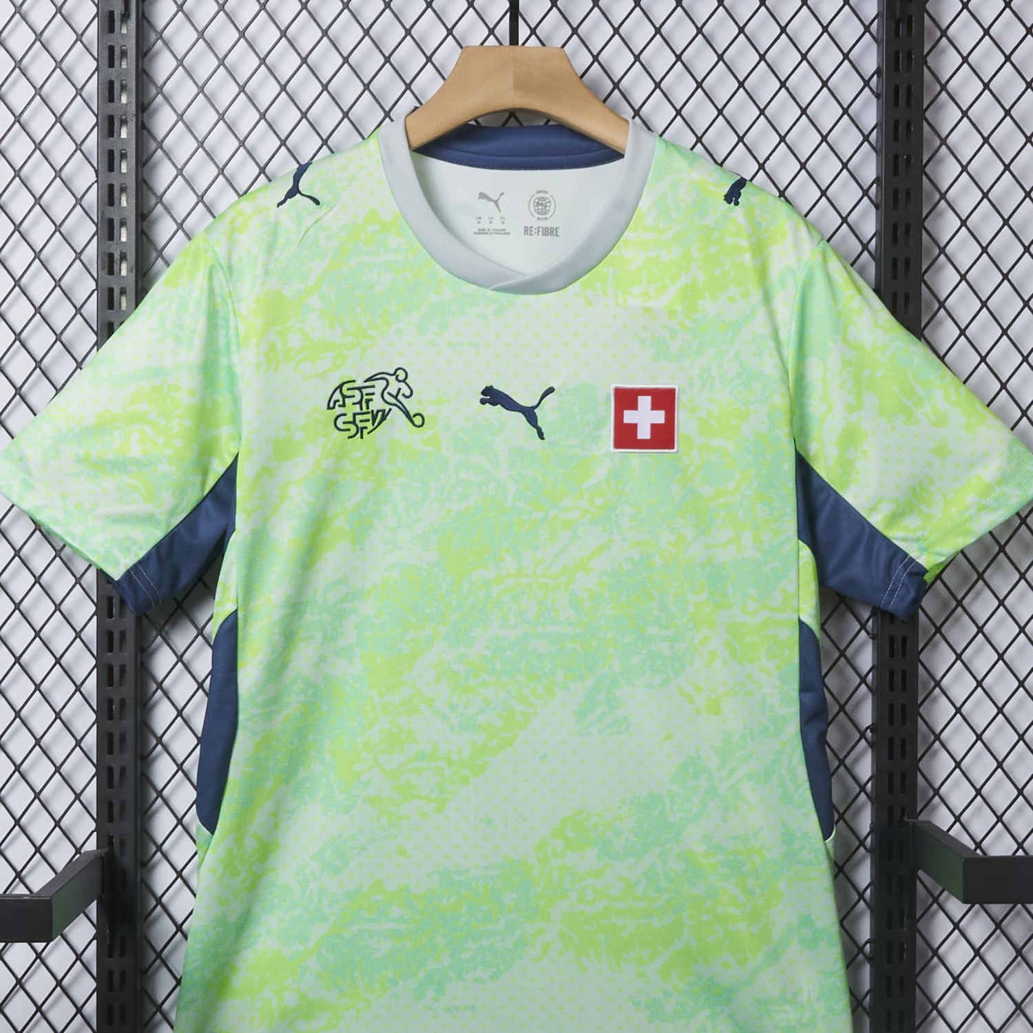 AlphaJersey-Switzerland 2026 Away Green Jersey - Fans Version