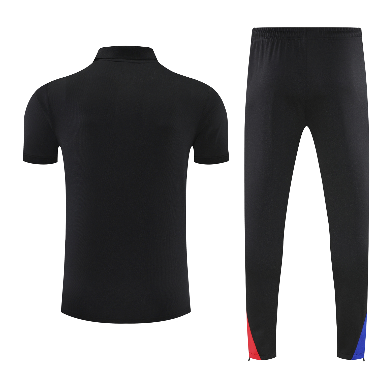 AlphaJersey-Paris Saint-Germain PSG 25-26 POLO Short-Sleeve Training Set - Black Top and Pants