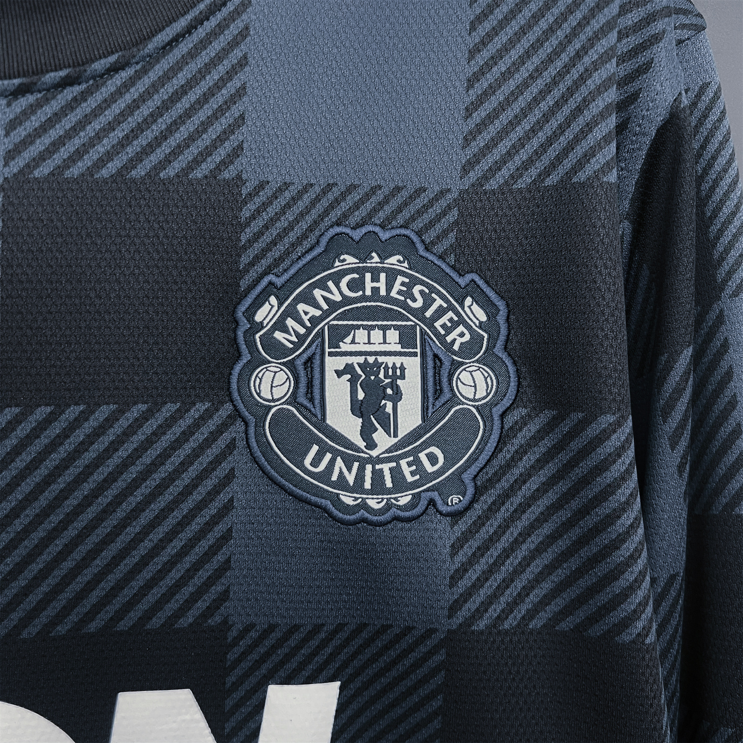 AlphaJersey-Retro Manchester United 13-14 Away Long Sleeves Jersey