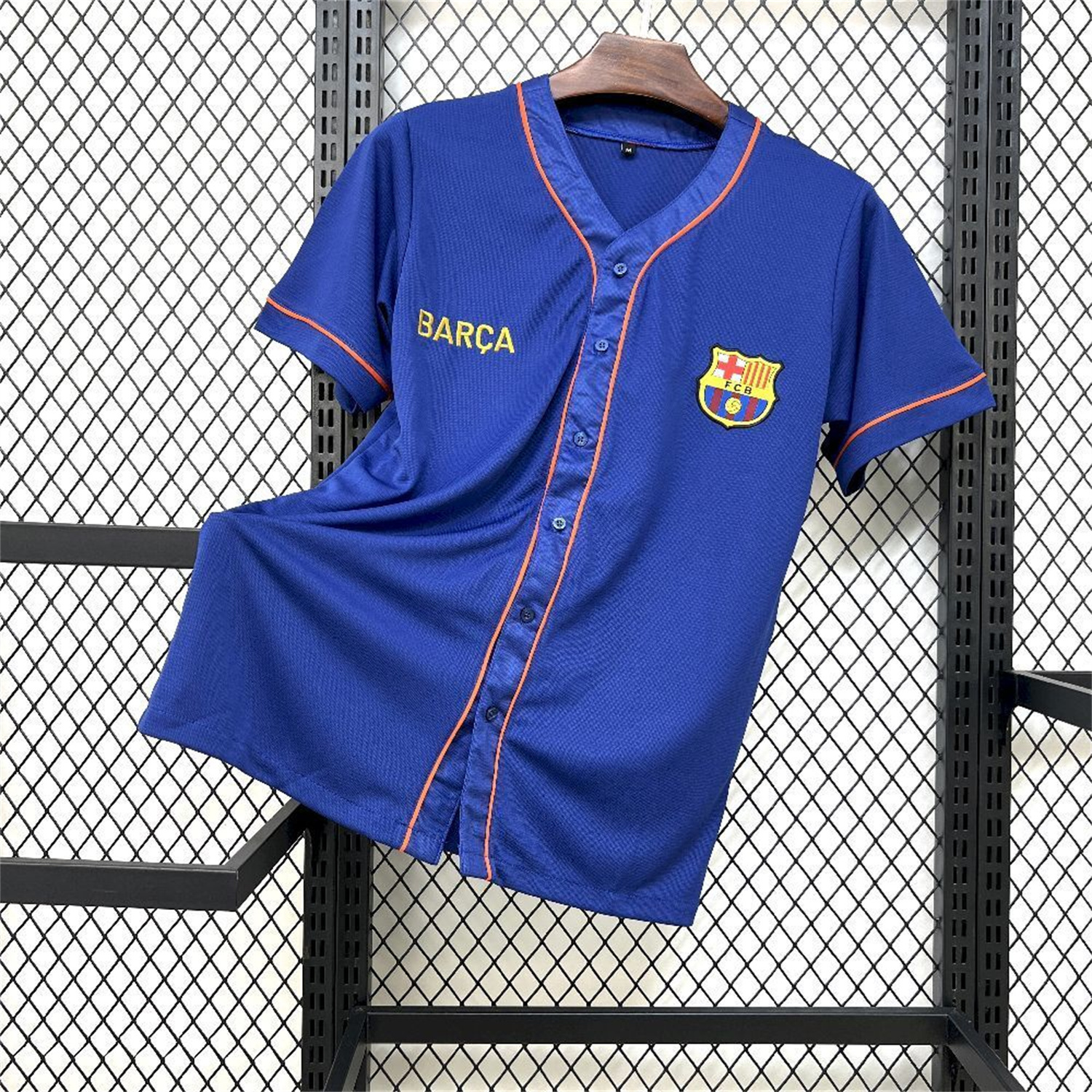 AlphaJersey-Barcelona 25-26 Blue Baseball Jersey