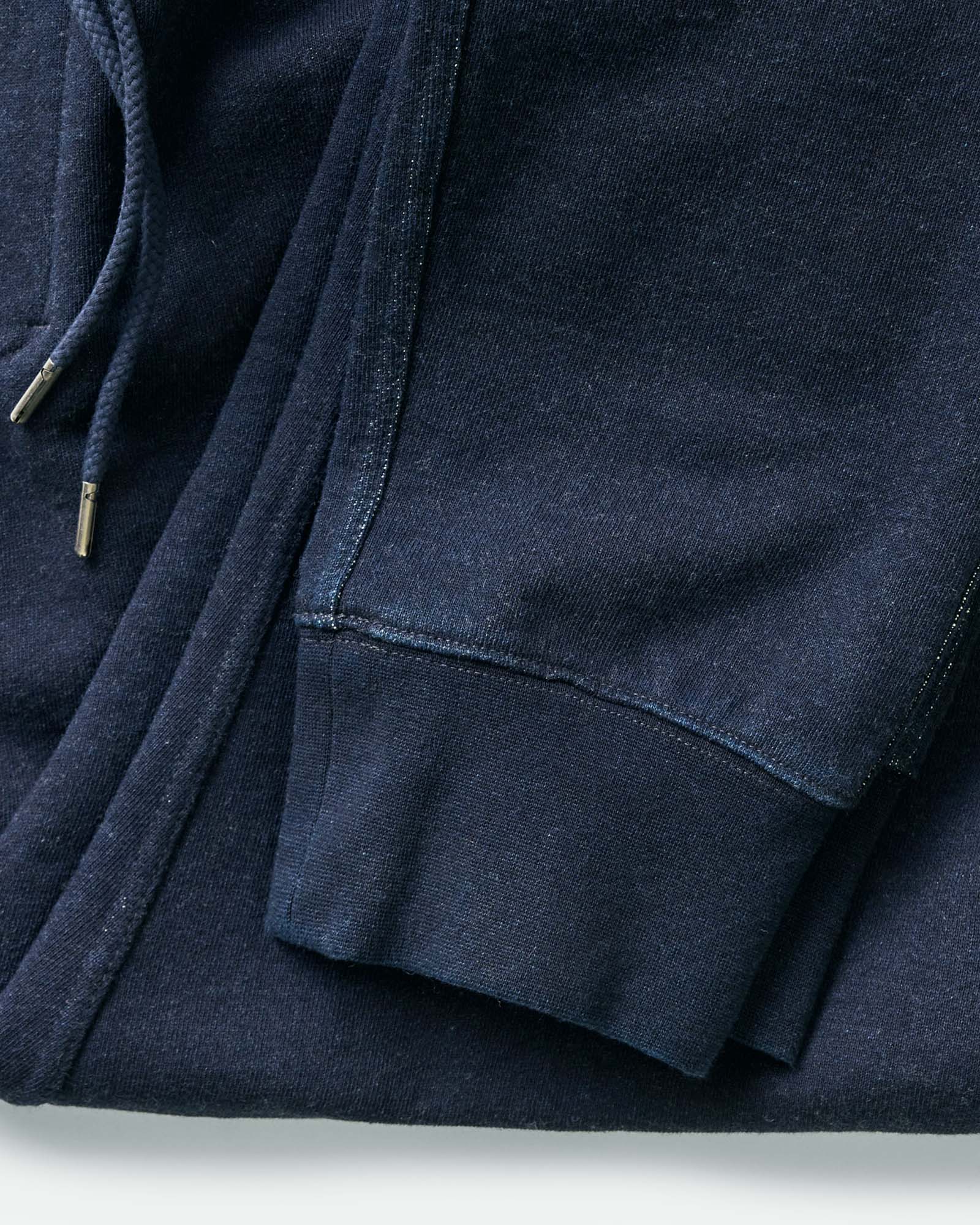 The Sunset Pant in Rinsed Indigo Terry | Modern Menswear by yycbvcnbmmnbm