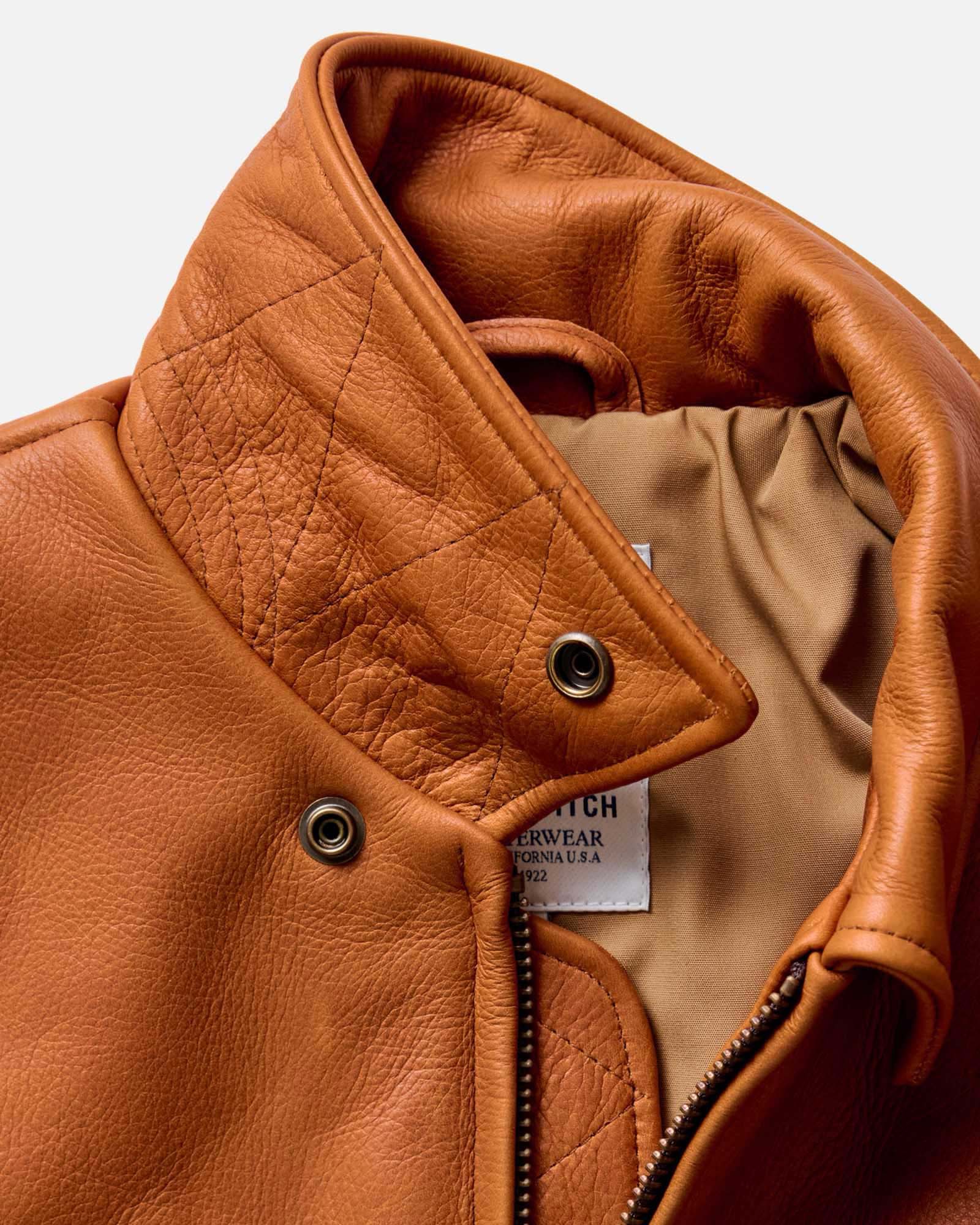 The Moto Jacket in Whiskey Steerhide | Modern Menswear by yycbvcnbmmnbm