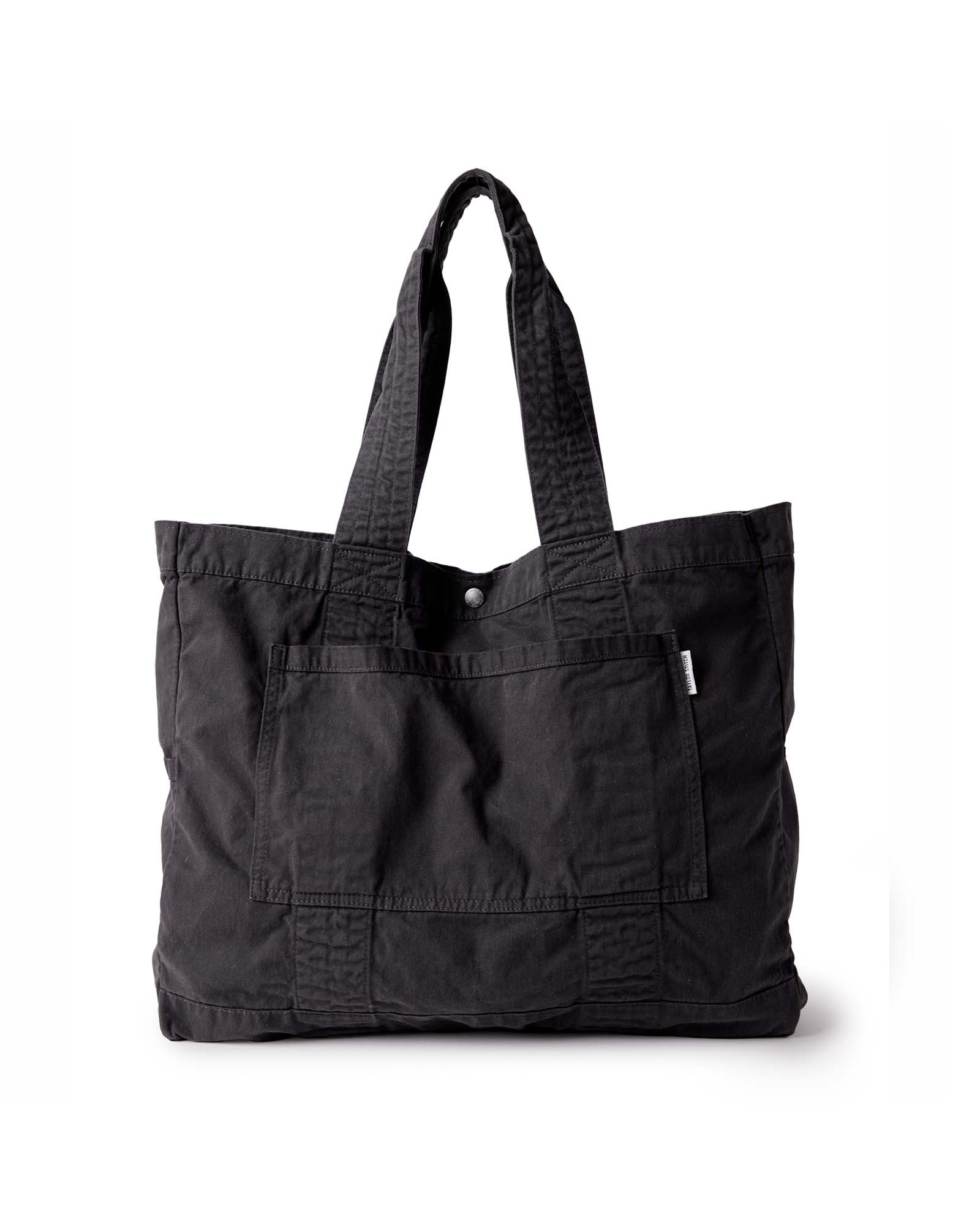 The Foundation Tote in Organic Faded Black | Modern Menswear by yycbvcnbmmnbm