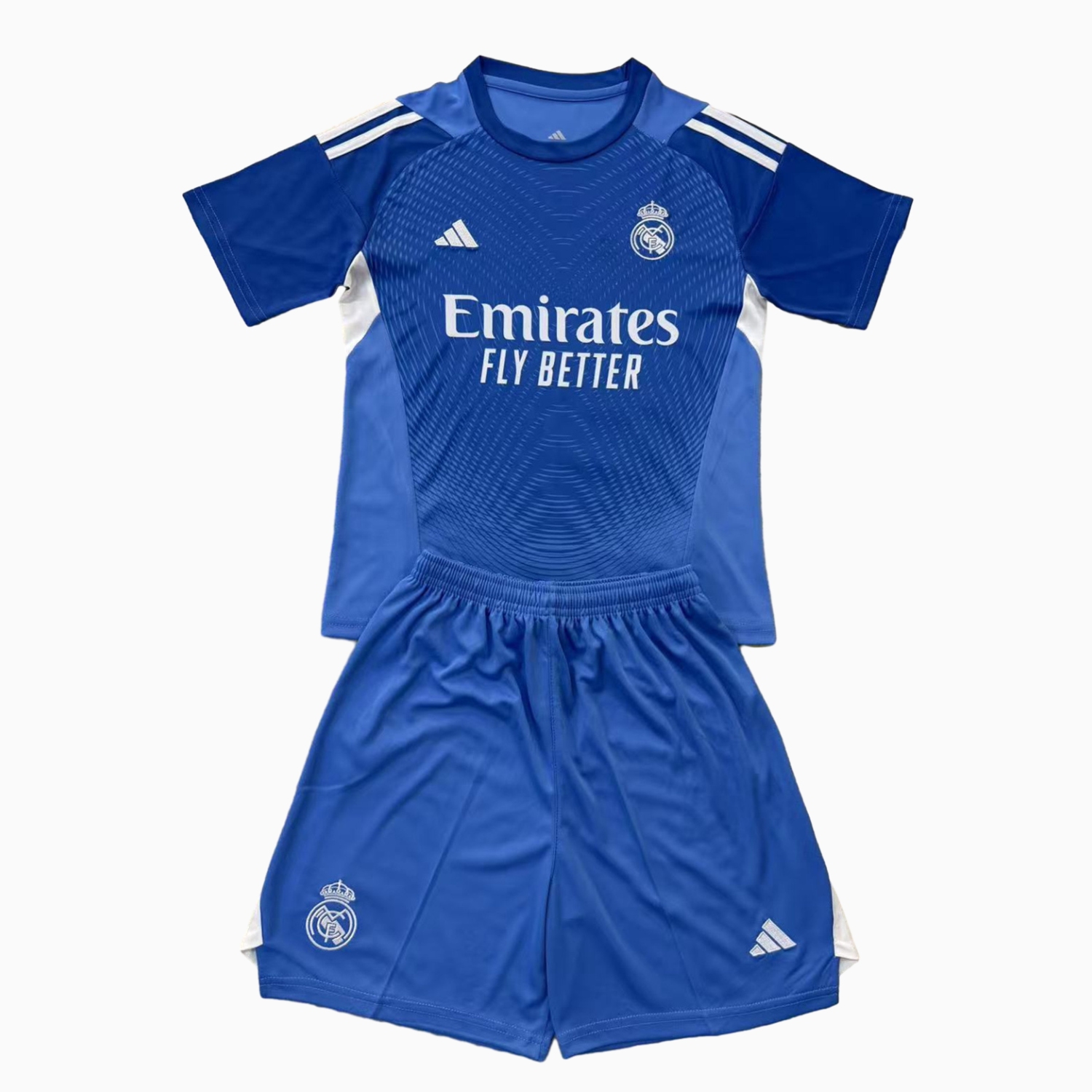 AlphaJersey-Real Madrid 25-26 Blue Goalkeeper Kids Kit