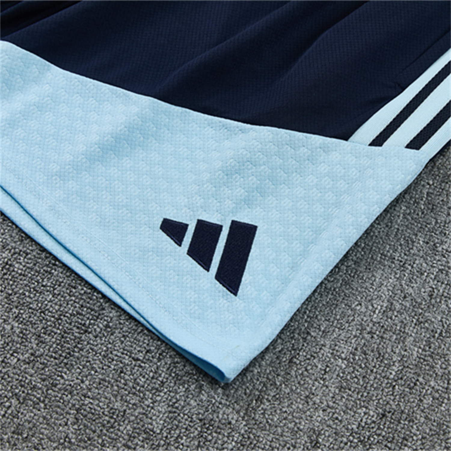 AlphaJersey-Argentina 2026 Kids Short-Sleeve Training Set - Blue Rays Top and Blue Shorts