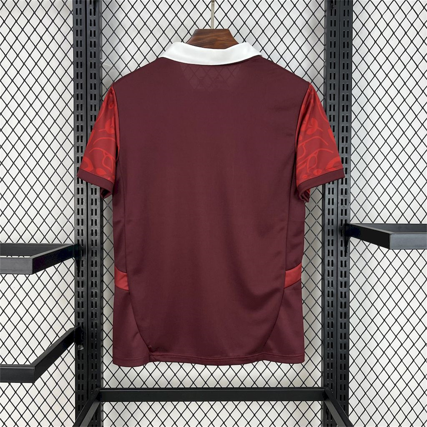 AlphaJersey-Portugal 2025-26 Red Flower Training Jersey - Fans Version