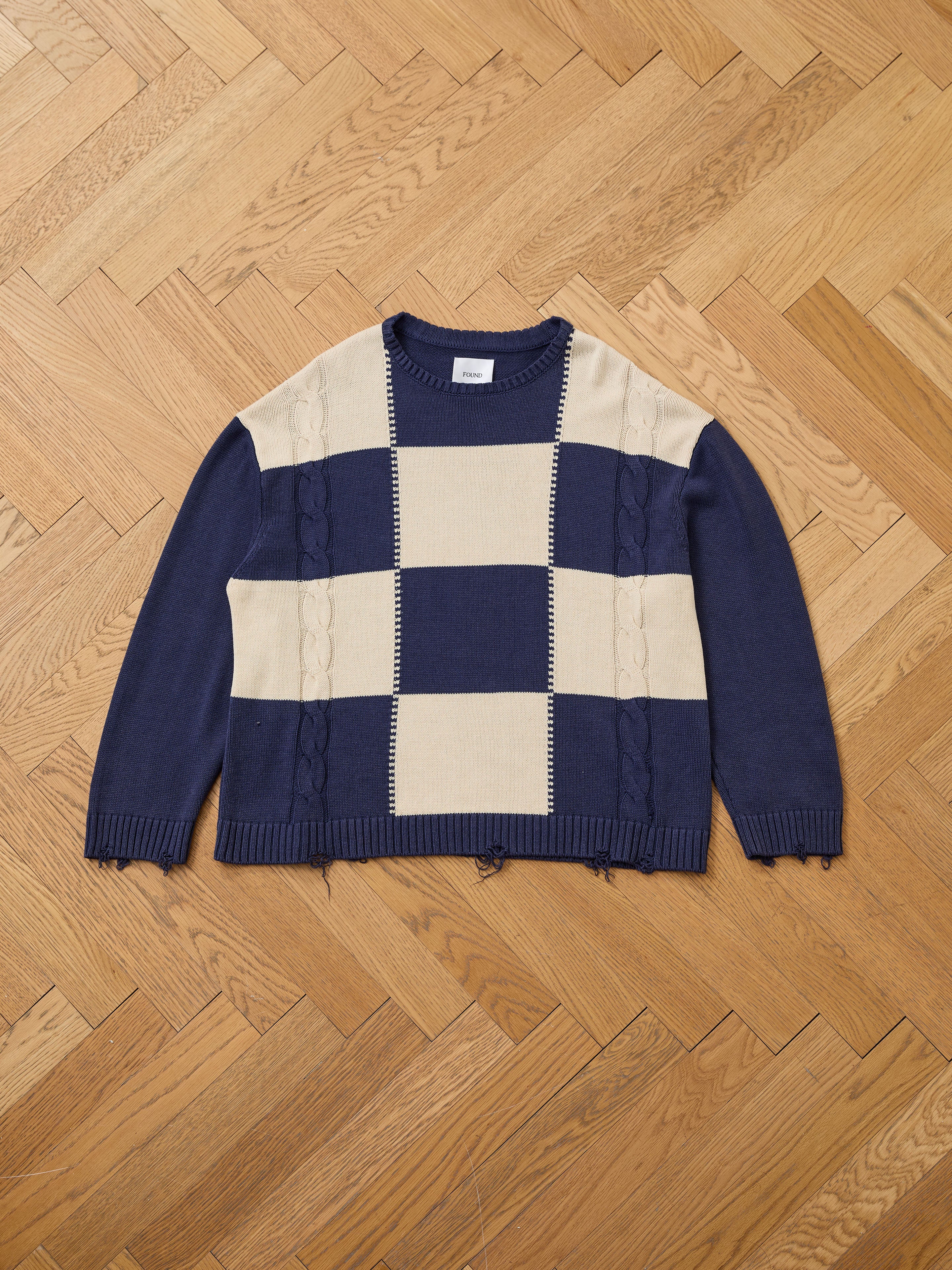 Checkered Fisherman Sweater | Modern Menswear by yycbvcnbmmnbm