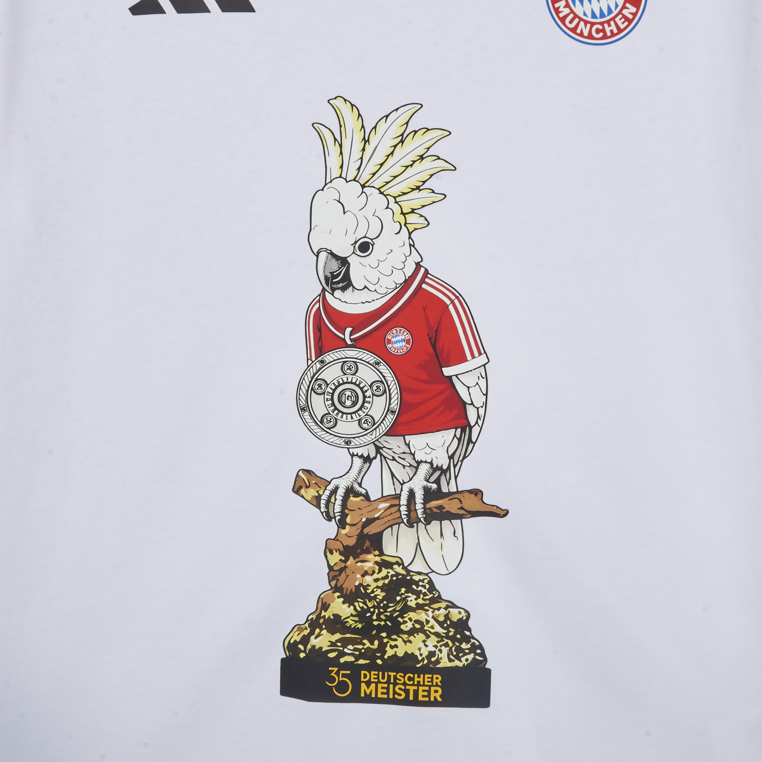 AlphaJersey-Bayern Munich 25-26 “35. Deutscher Meister” Championship Commemorative White T-shirt
