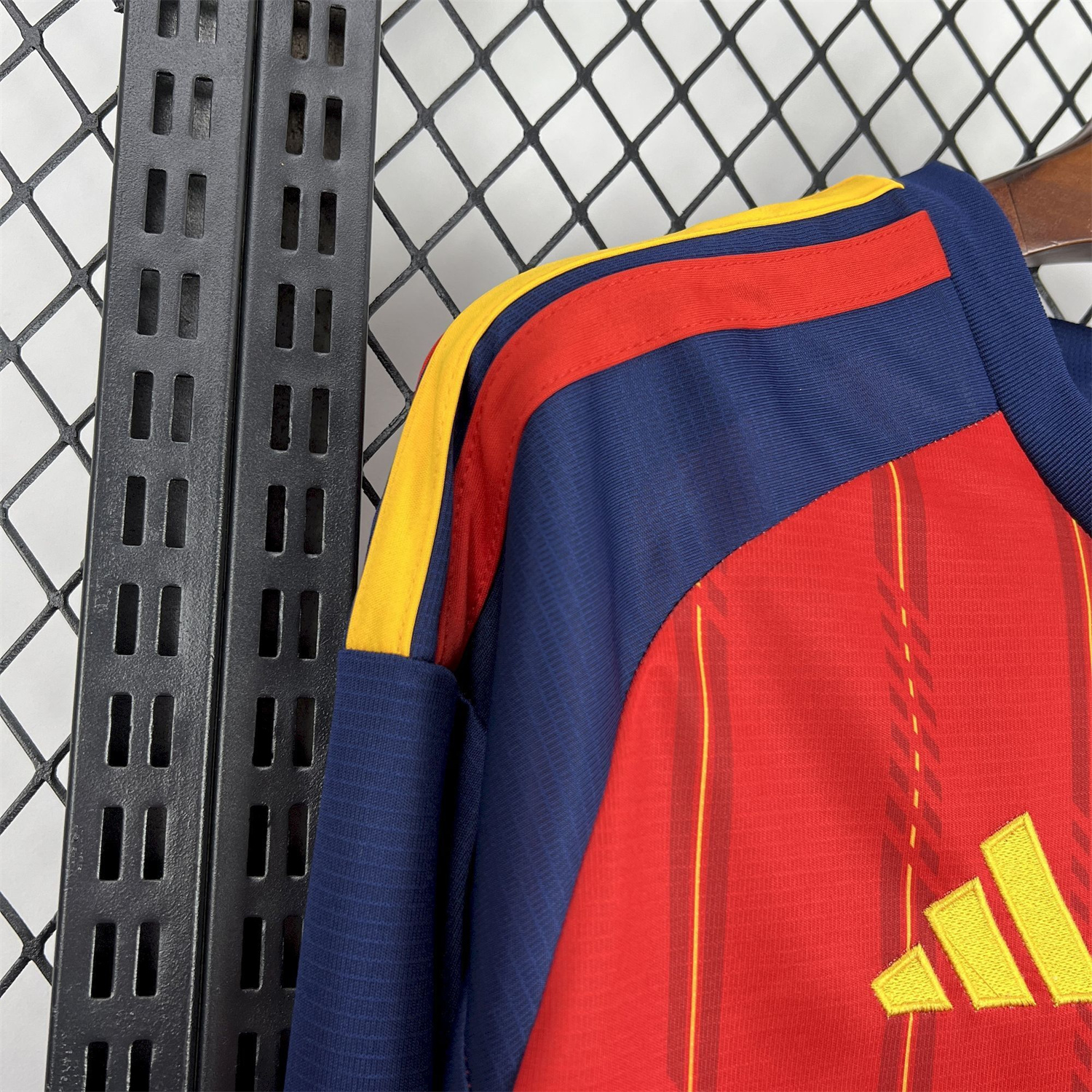 AlphaJersey-Spain 2026 Home Red Long Sleeves Jersey - Fans Version