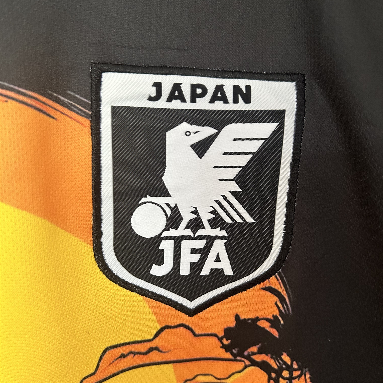 AlphaJersey-Japan 25-26 Flowing Water In Front Of The Temple At Sunset Black Special Jersey - Fans Version