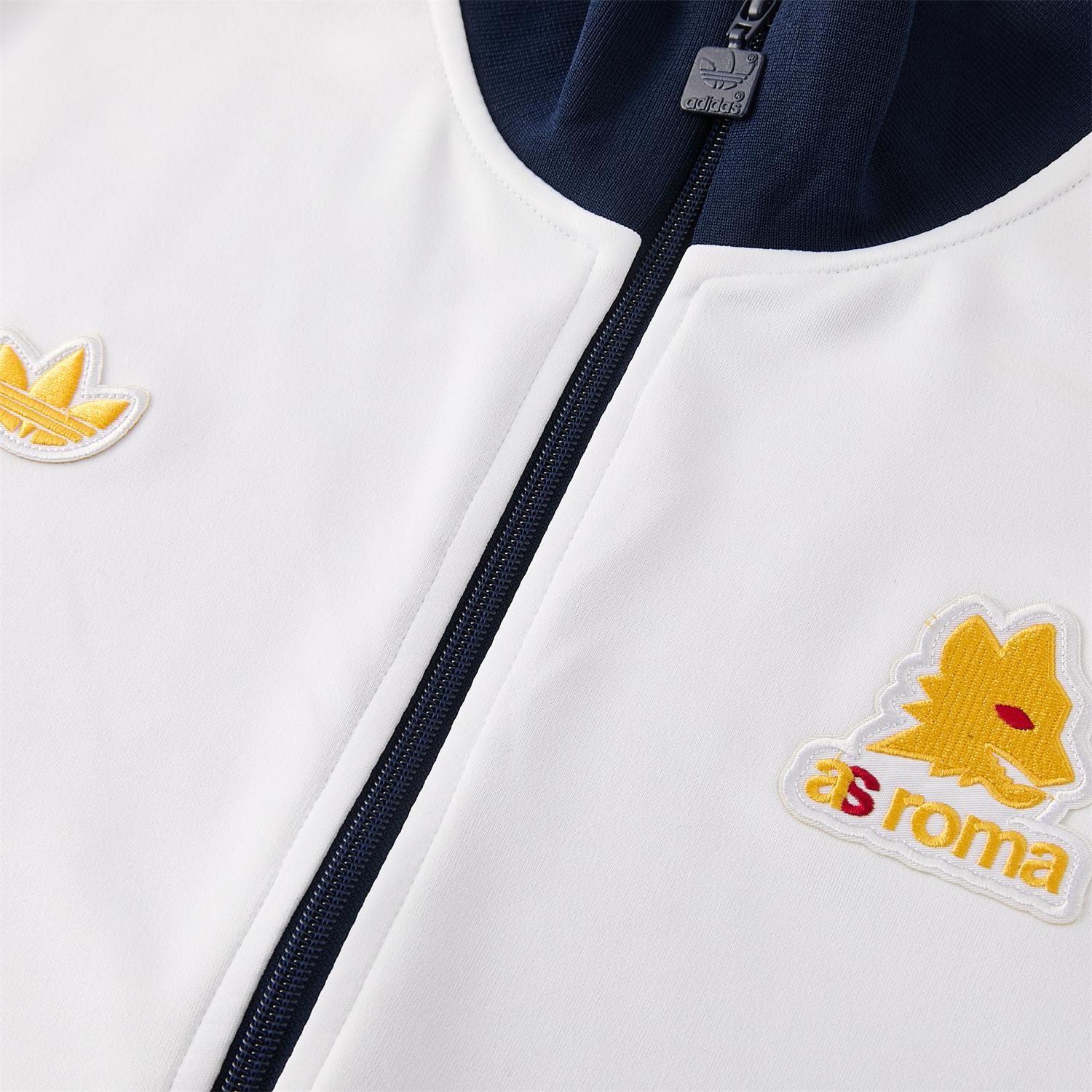 AlphaJersey-AS Roma 25-26 Originals LFSTLR Jacket Training Tracksuit - White Top and Blue Pant