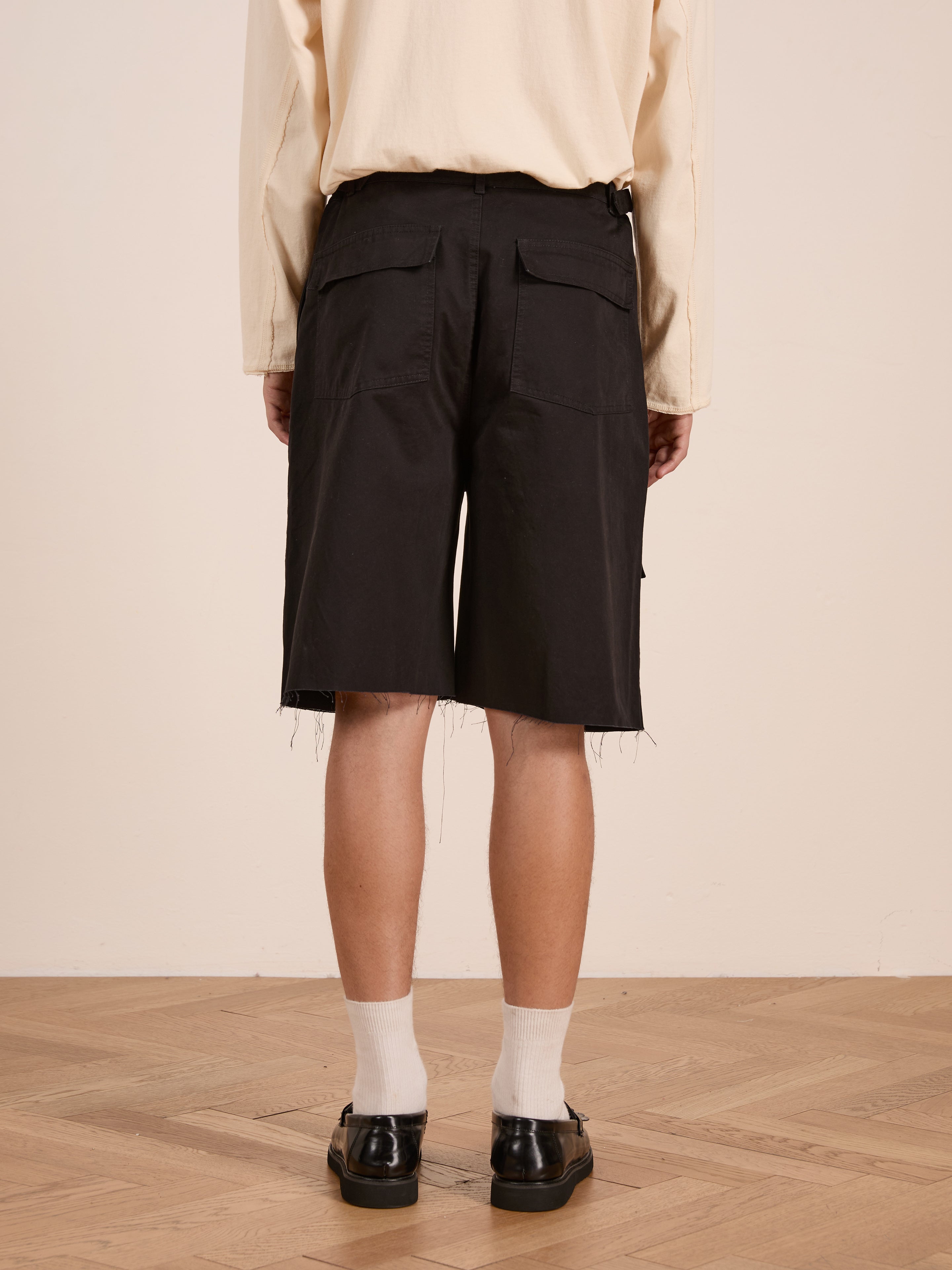 Parachute Cargo Twill Shorts | Modern Menswear by yycbvcnbmmnbm