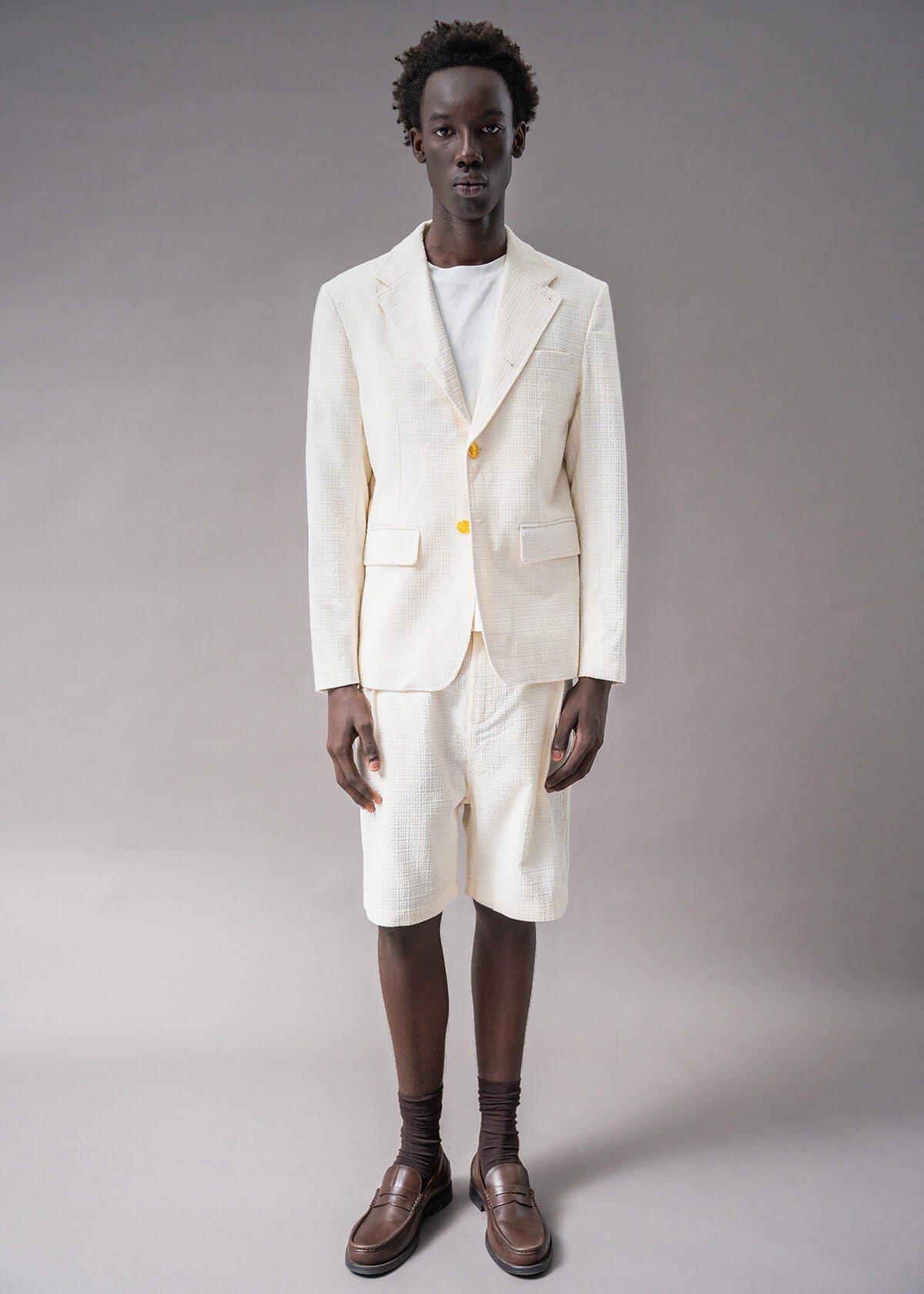 Off White Grid Blazer | Modern Menswear by yycbvcnbmmnbm