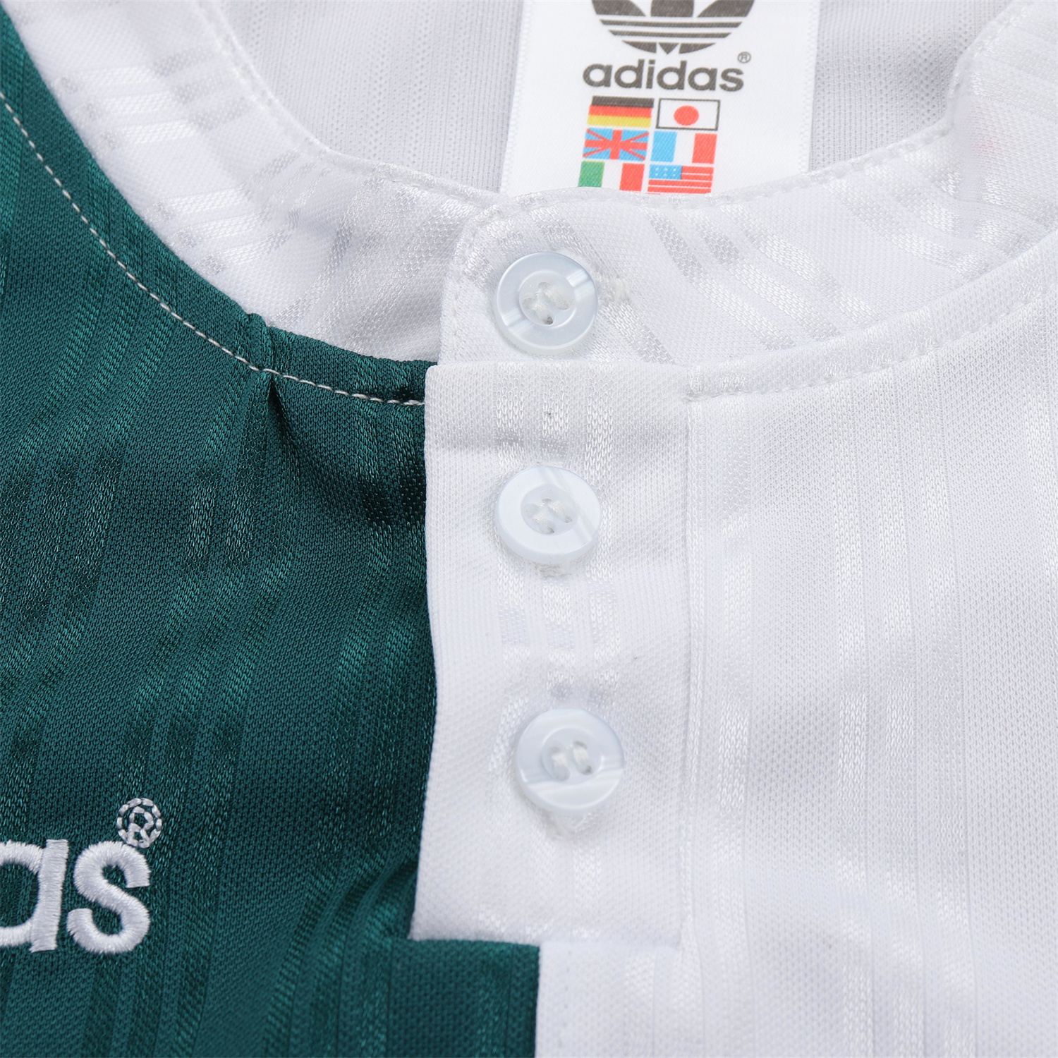 AlphaJersey-Retro Liver.pool 1995-96 Away White And Green Kids Kit