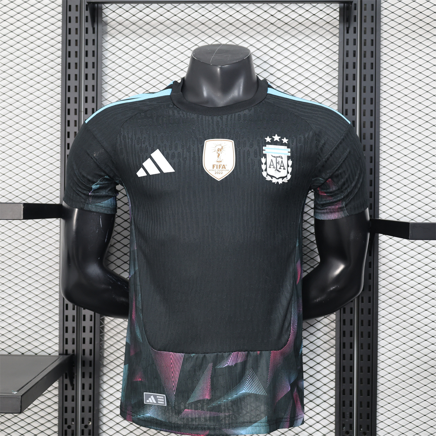 AlphaJersey-Argentina 2026 Black Pre-Match Training Jersey - Player Version