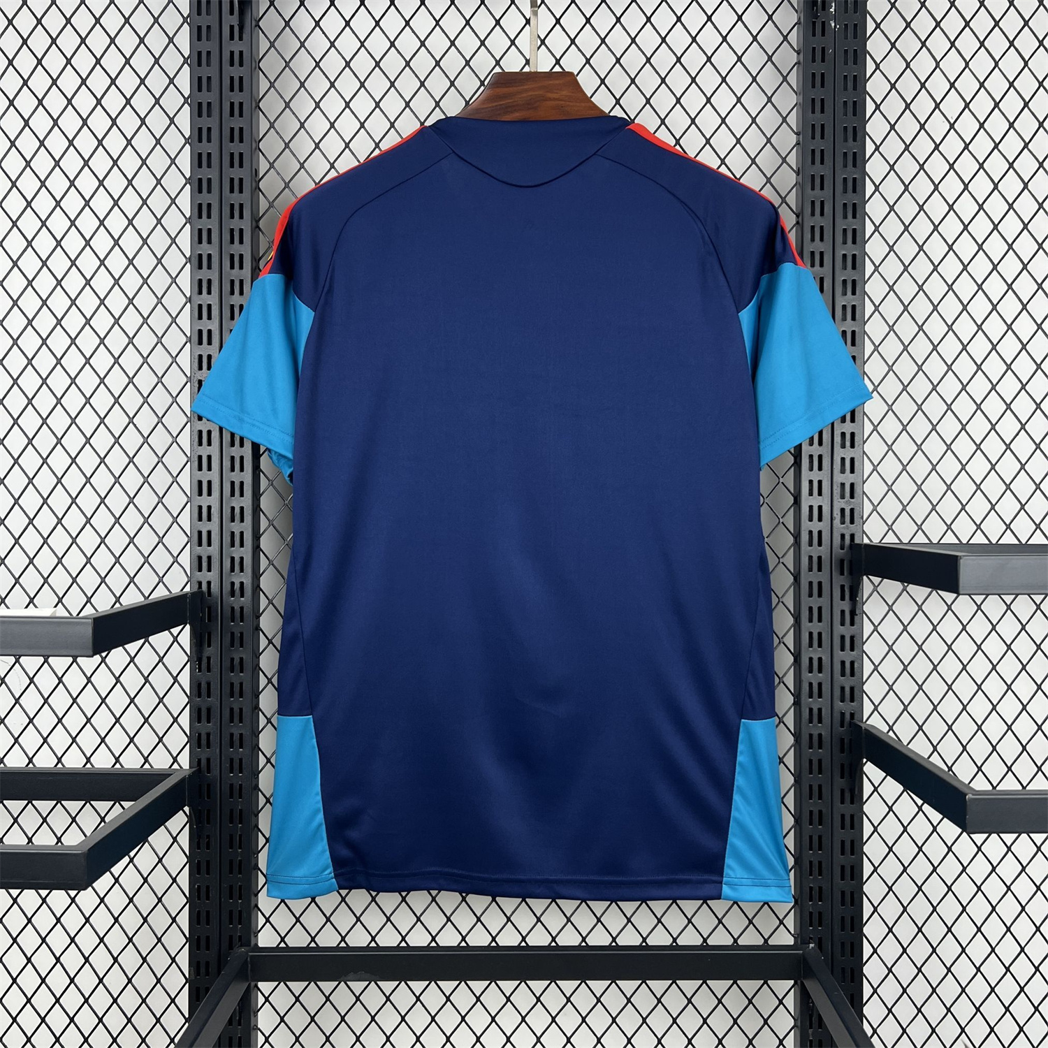 AlphaJersey-Spain 2026 Dark Blue Pre-Match Training Jersey - Fans Version