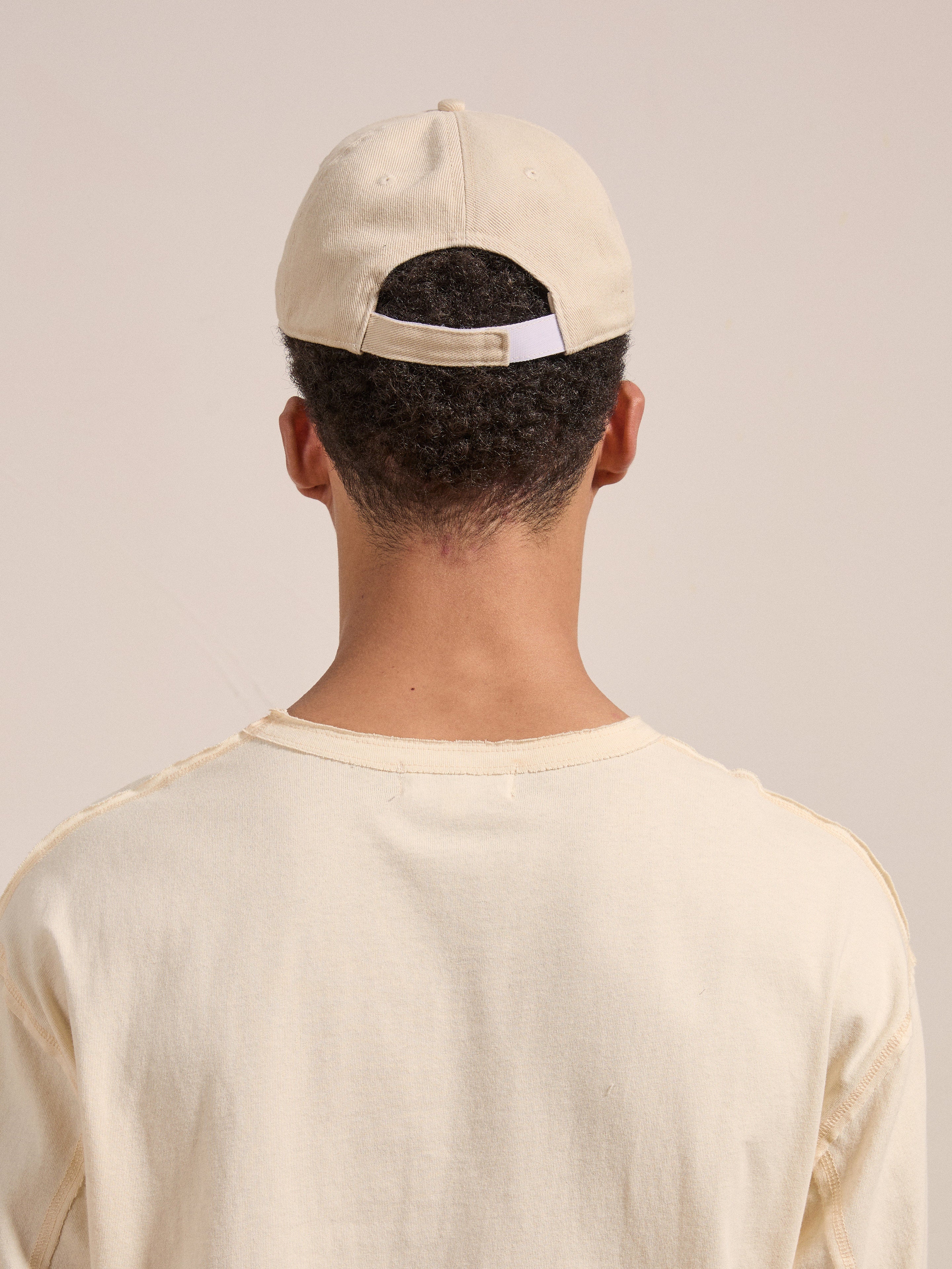 Ivory Felt Patch Cap | Modern Menswear by yycbvcnbmmnbm