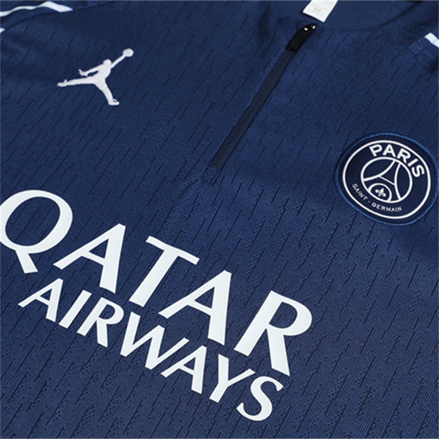 AlphaJersey-Paris Saint-Germain PSG 25-26 Long Sleeve Training Set - JD White Wing Royal Blue Top and Pants