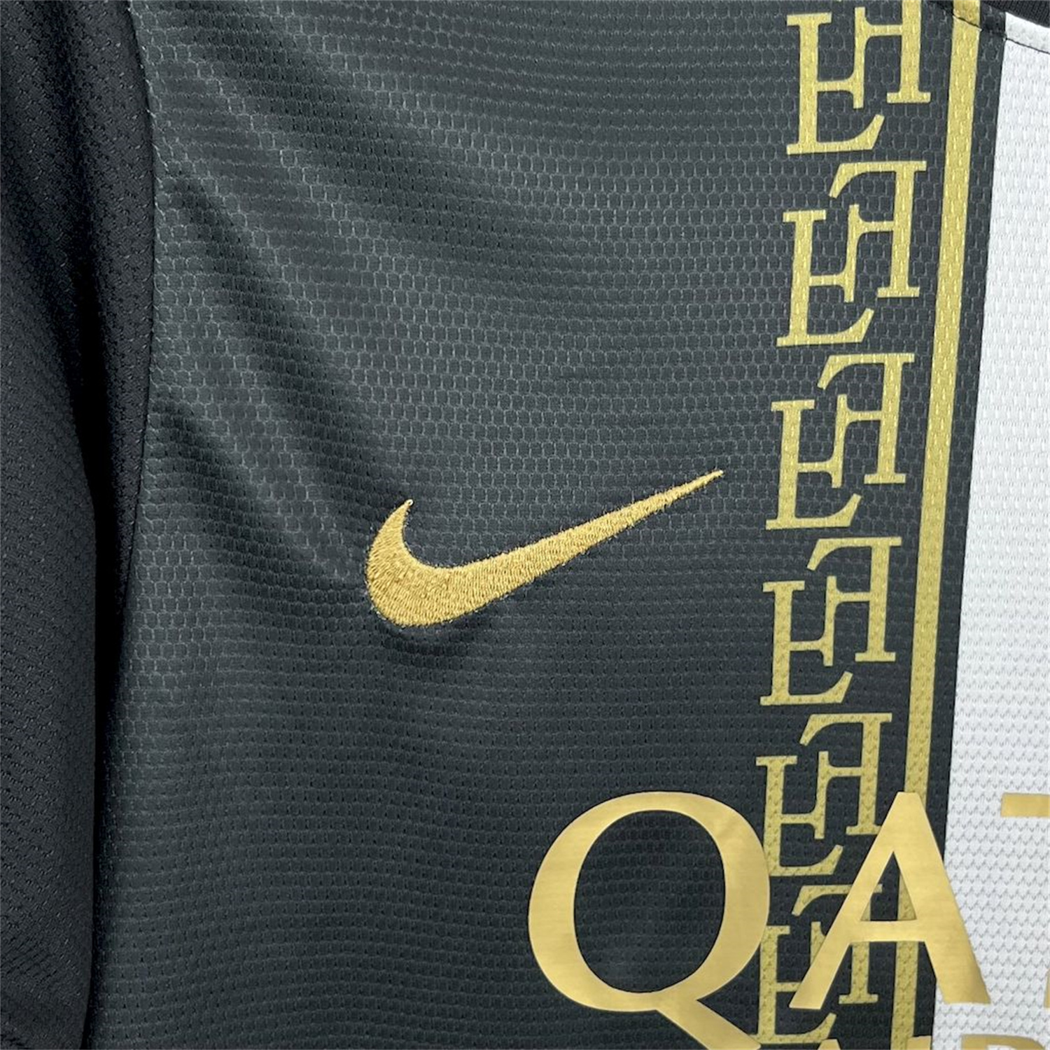 AlphaJersey-Paris Saint-Germain PSG 25-26 Red White Stripes Black Jersey - Fans Version