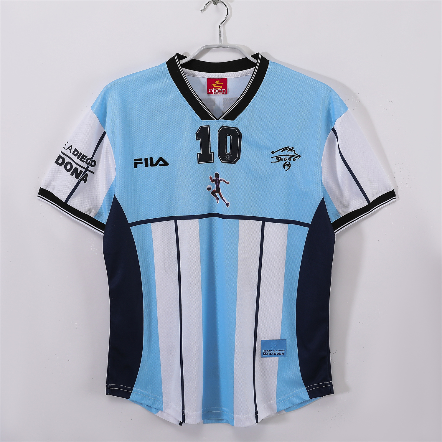 AlphaJersey-Retro Argentina 2001 Home Maradona Commemorative Jersey