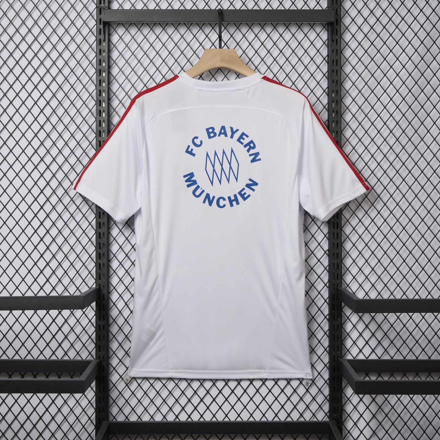 AlphaJersey-Bayern Munich 25-26 Urban Purist Throwback White Jersey - Fans Version