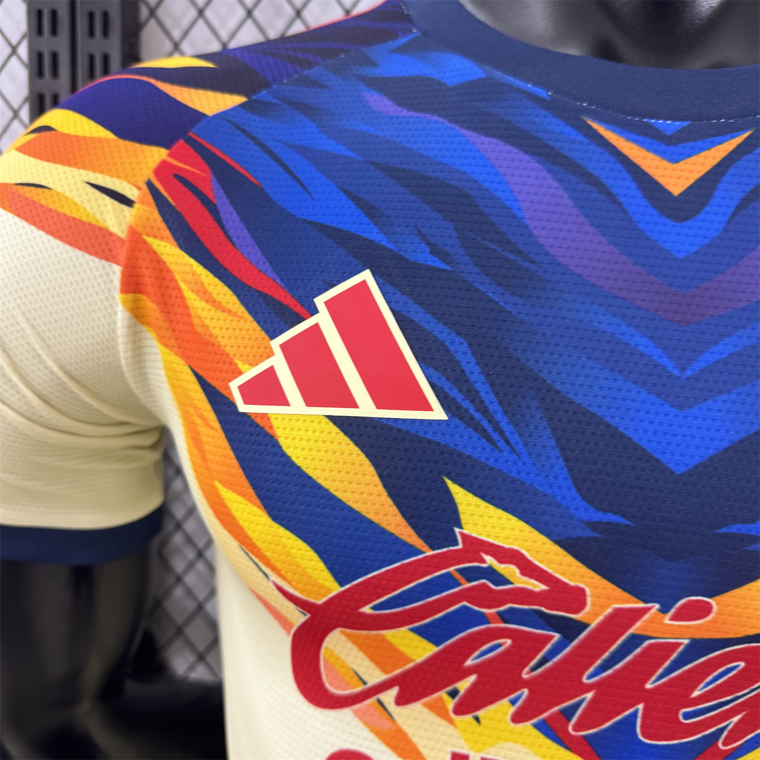 AlphaJersey-Club América 25-26 Blue Neck Light Yellow Special Jersey - Player Version