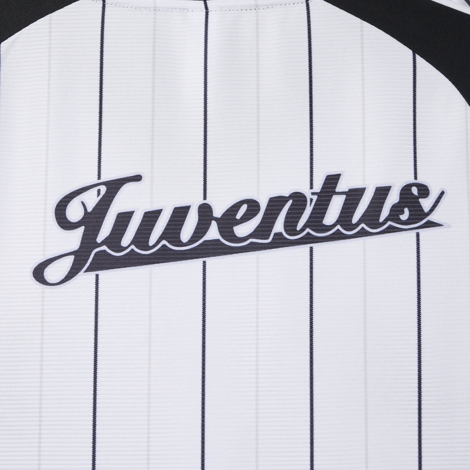 AlphaJersey-Juventus 25-26 White Baseball Jersey with Black Stripes