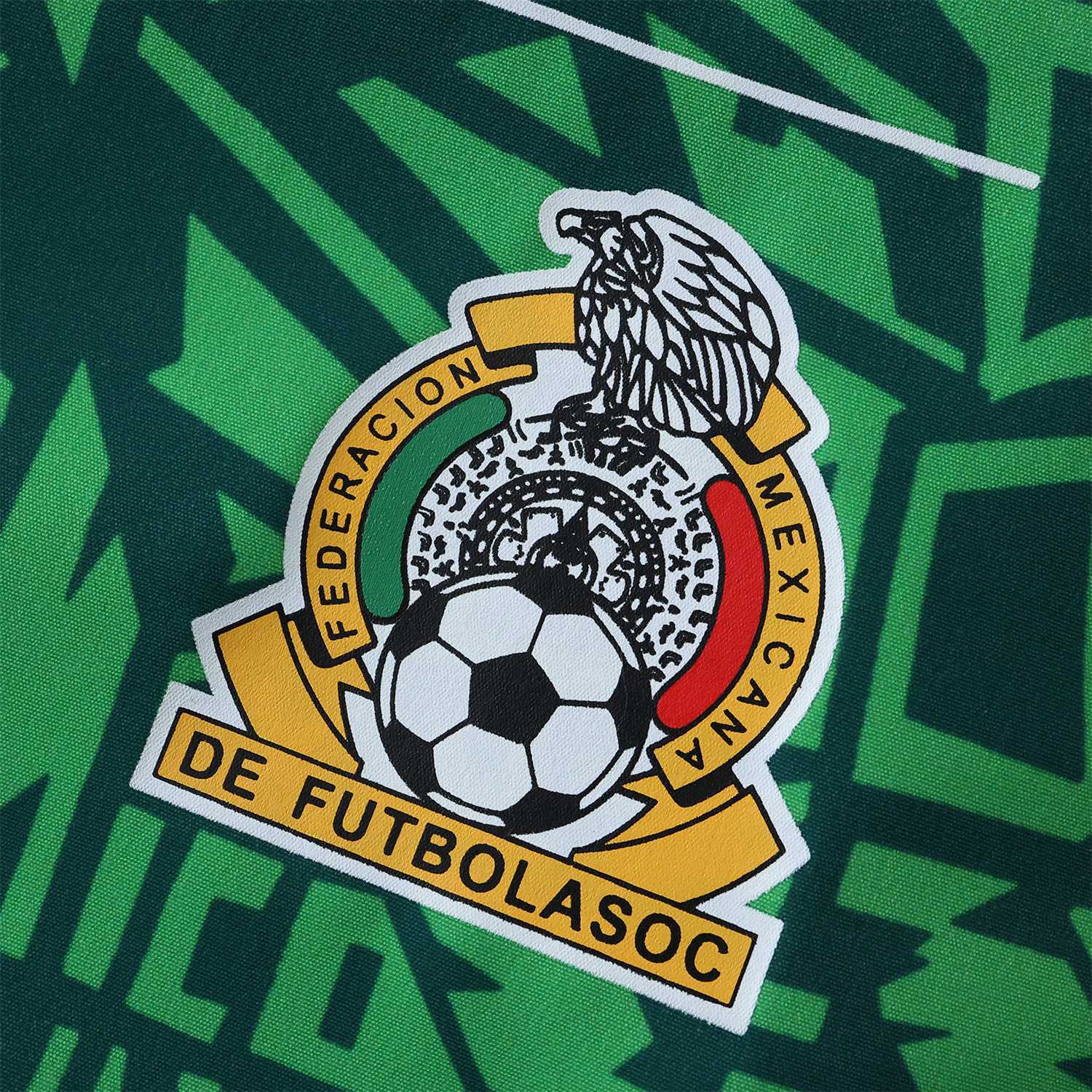AlphaJersey-Retro Mexico 1994 Retro Style Double Sided Reversible Windbreaker - Green & Grey