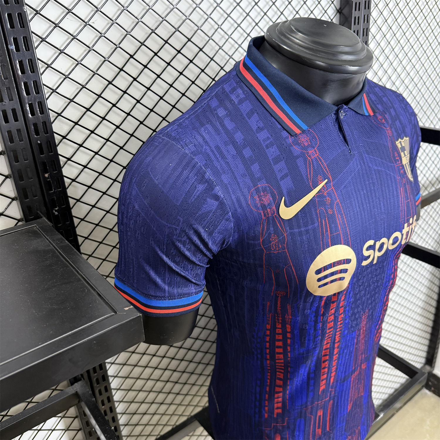 AlphaJersey-Barcelona 25-26 Sagrada Família Blue Special Edition Jersey - Player Version