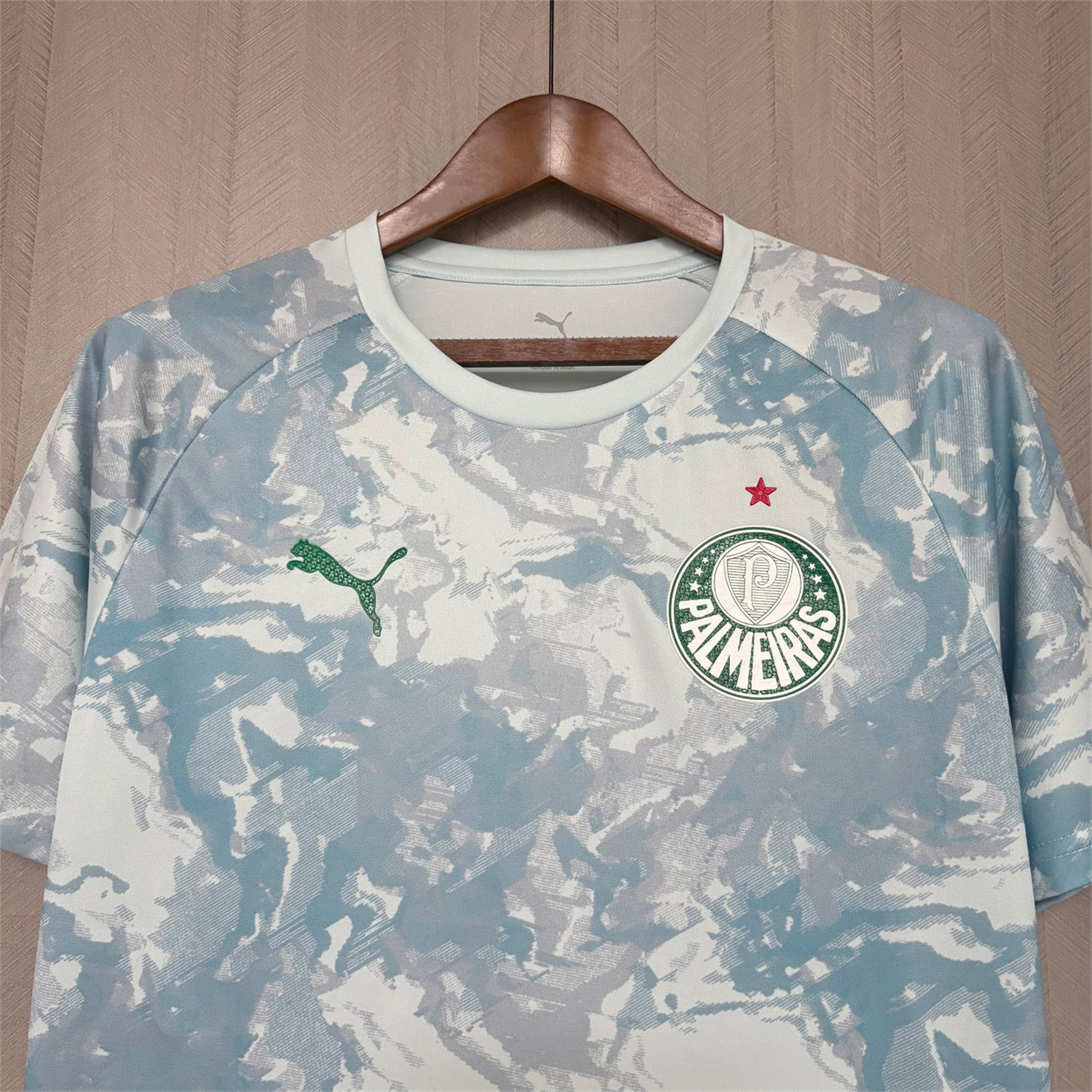 AlphaJersey-Palmeiras 26-27 Light Mint Blue Pre-Match Jersey - Fans Version