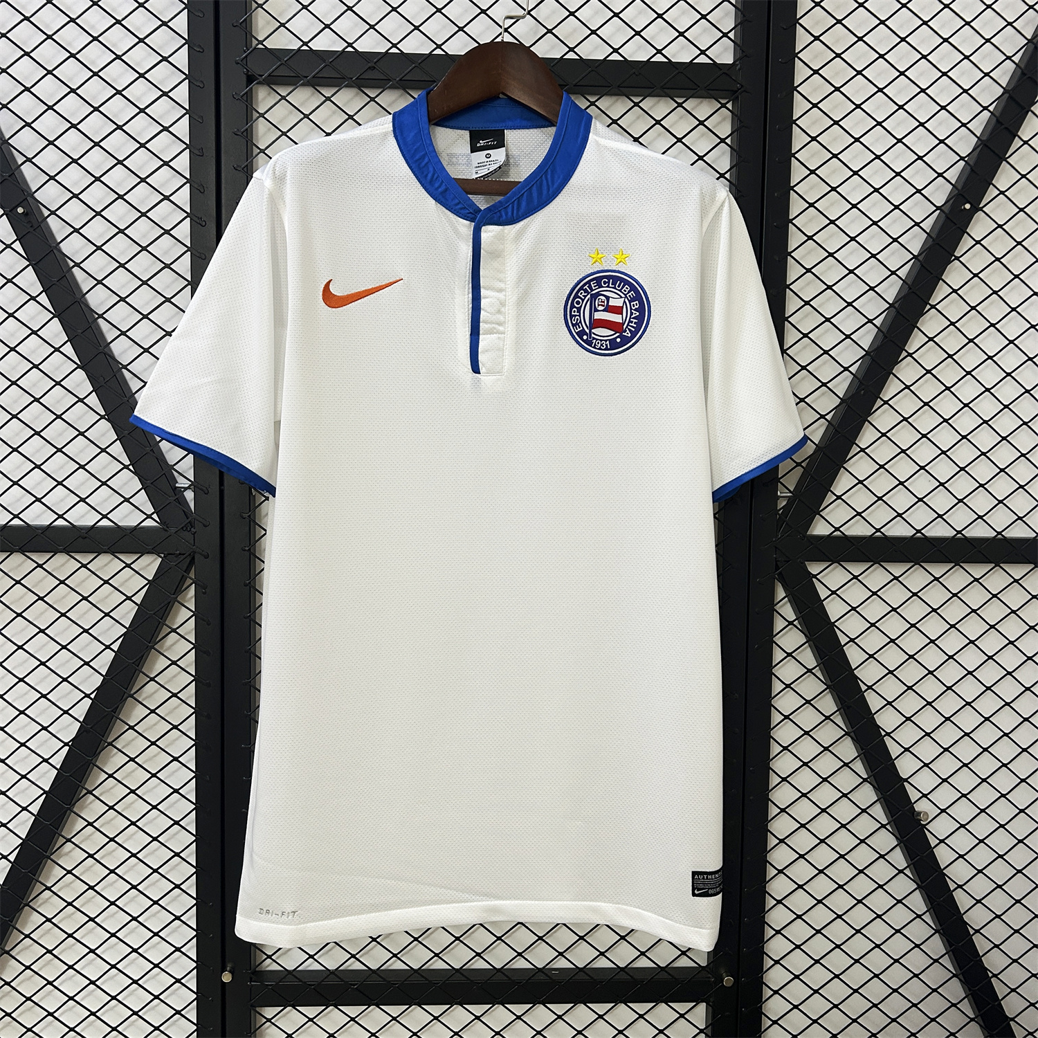 AlphaJersey-Retro Bahia 2013-14 Home Unsponsored Jersey