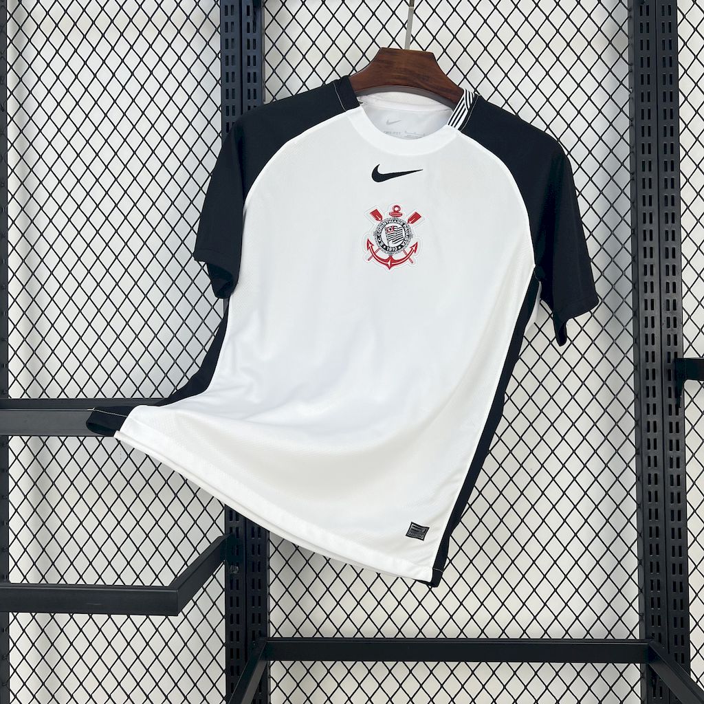 AlphaJersey-Corinthians 2025-26 Home Unsponsored Jersey - Fans Version