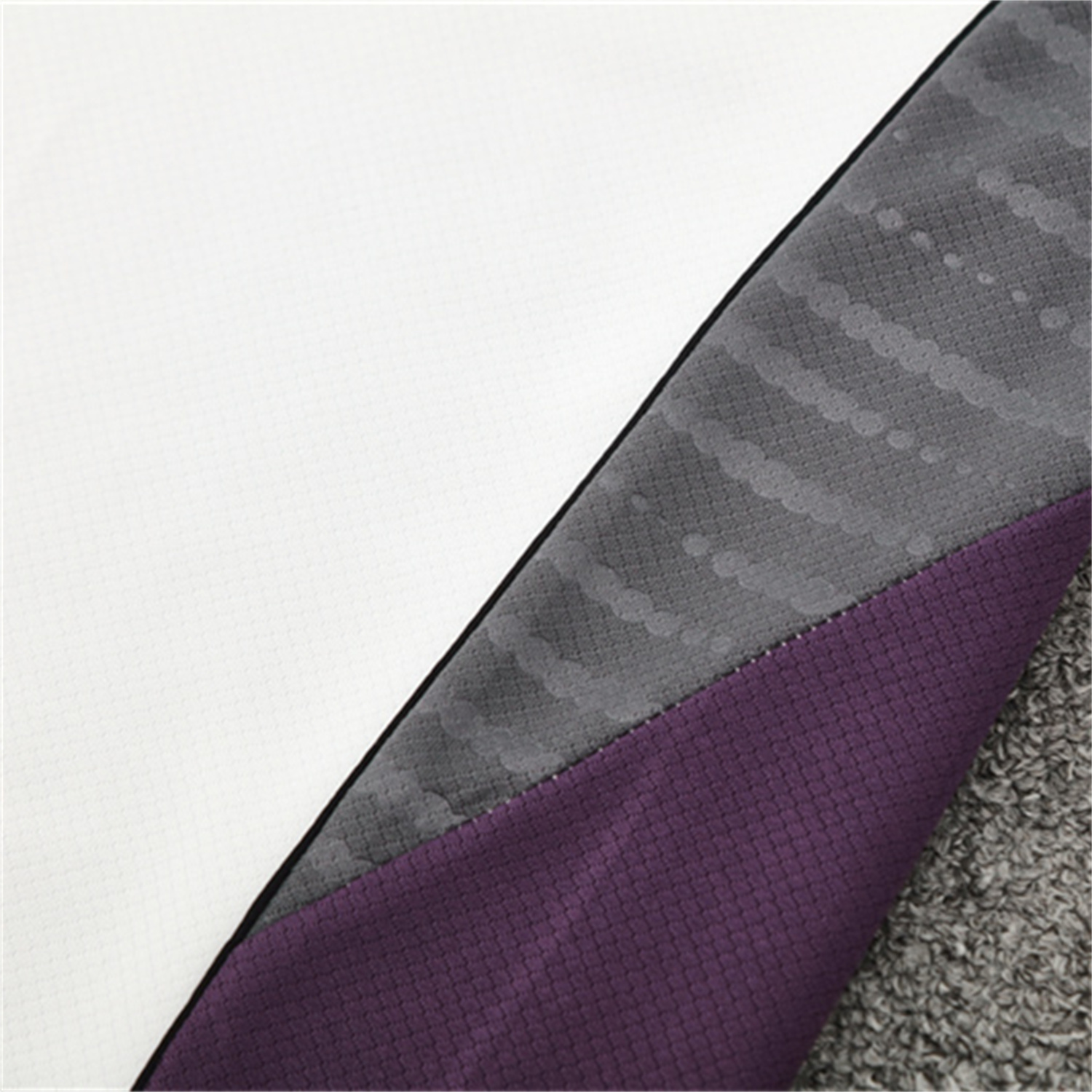 AlphaJersey-Manchester United 25-26 Short-Sleeve Training Set - White Purple Top & Black Shorts