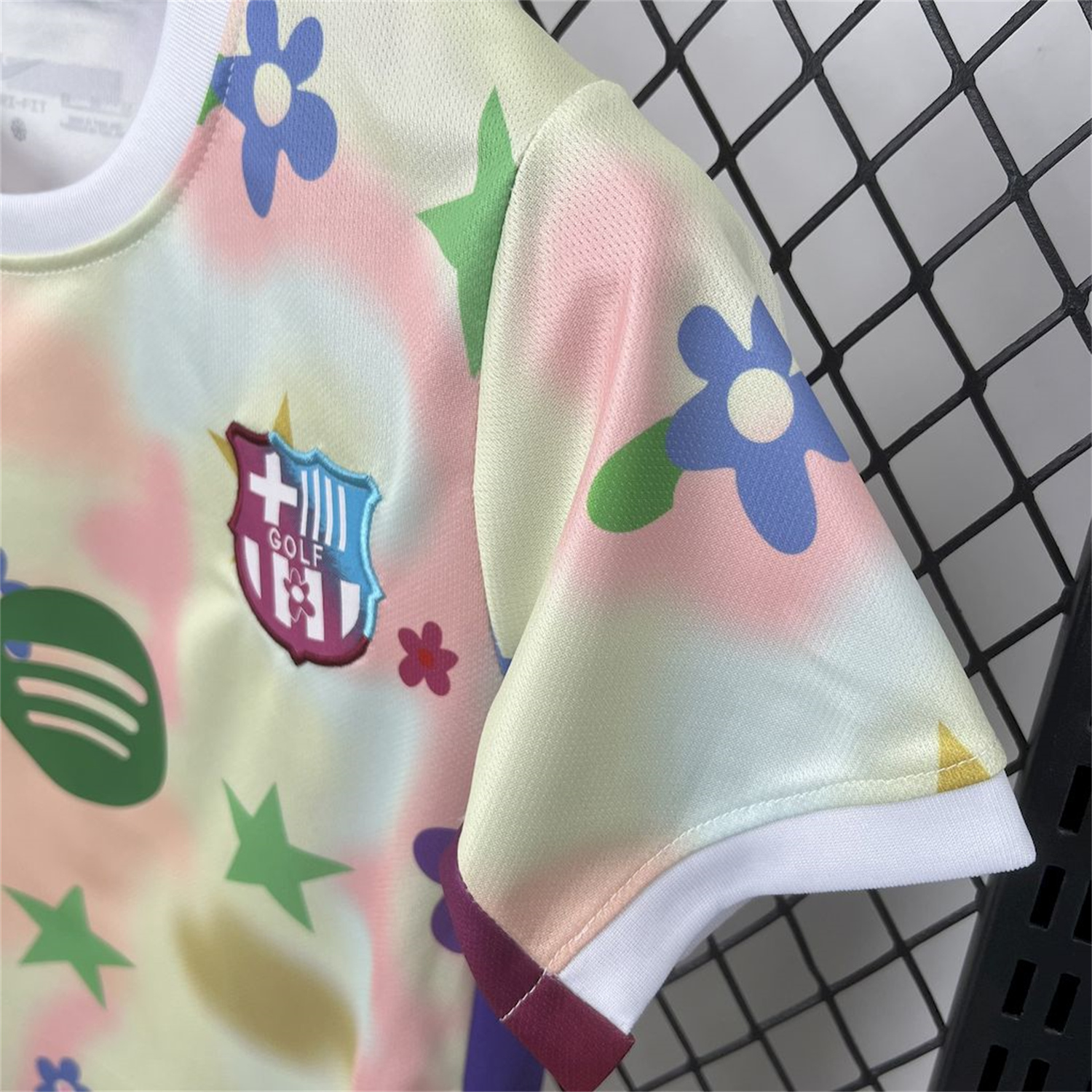 AlphaJersey-Barcelona 25-26 Stars And Flowers Pink Special Kids Kit