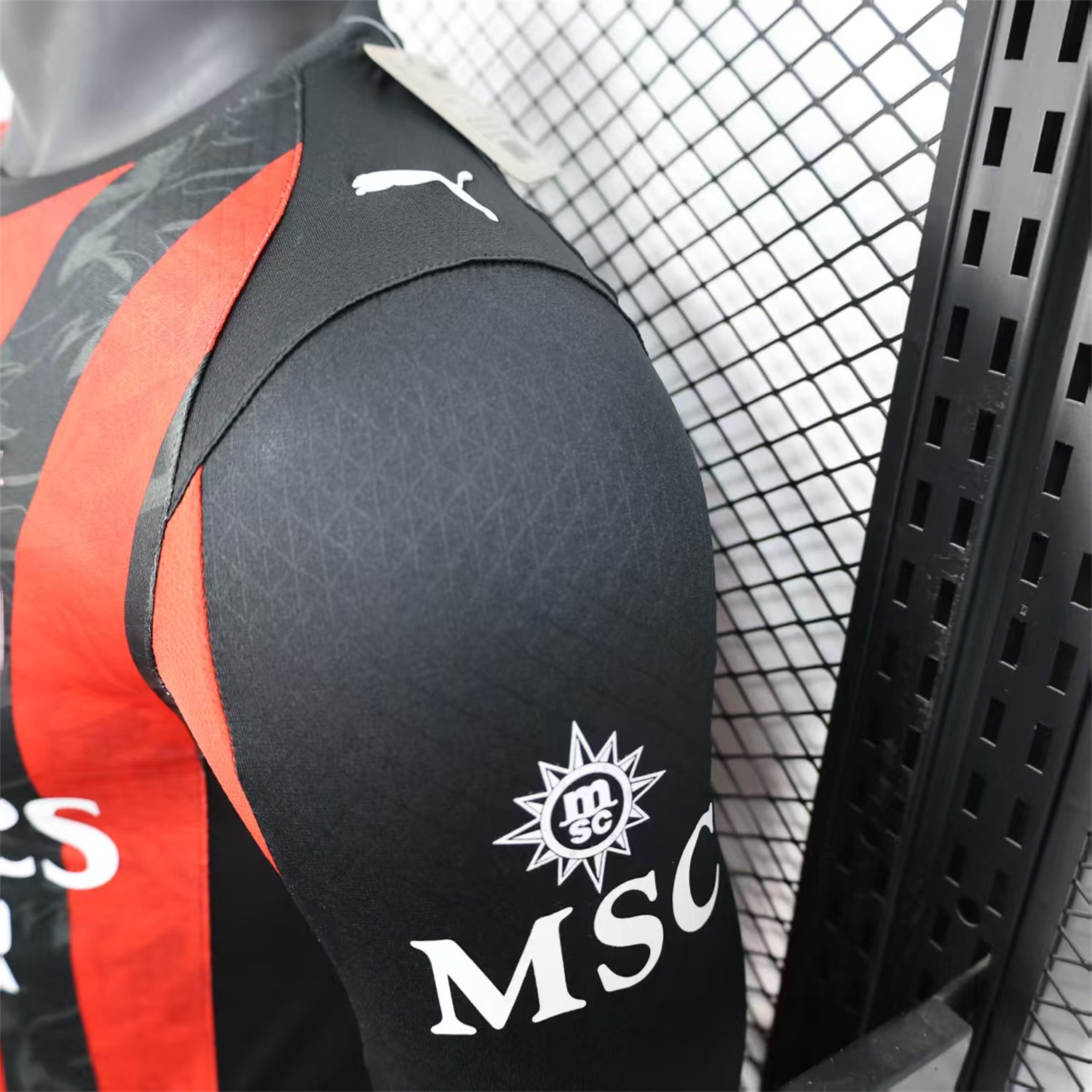 AlphaJersey-AC Milan 25-26 Home Long Sleeves Jersey - Player Version