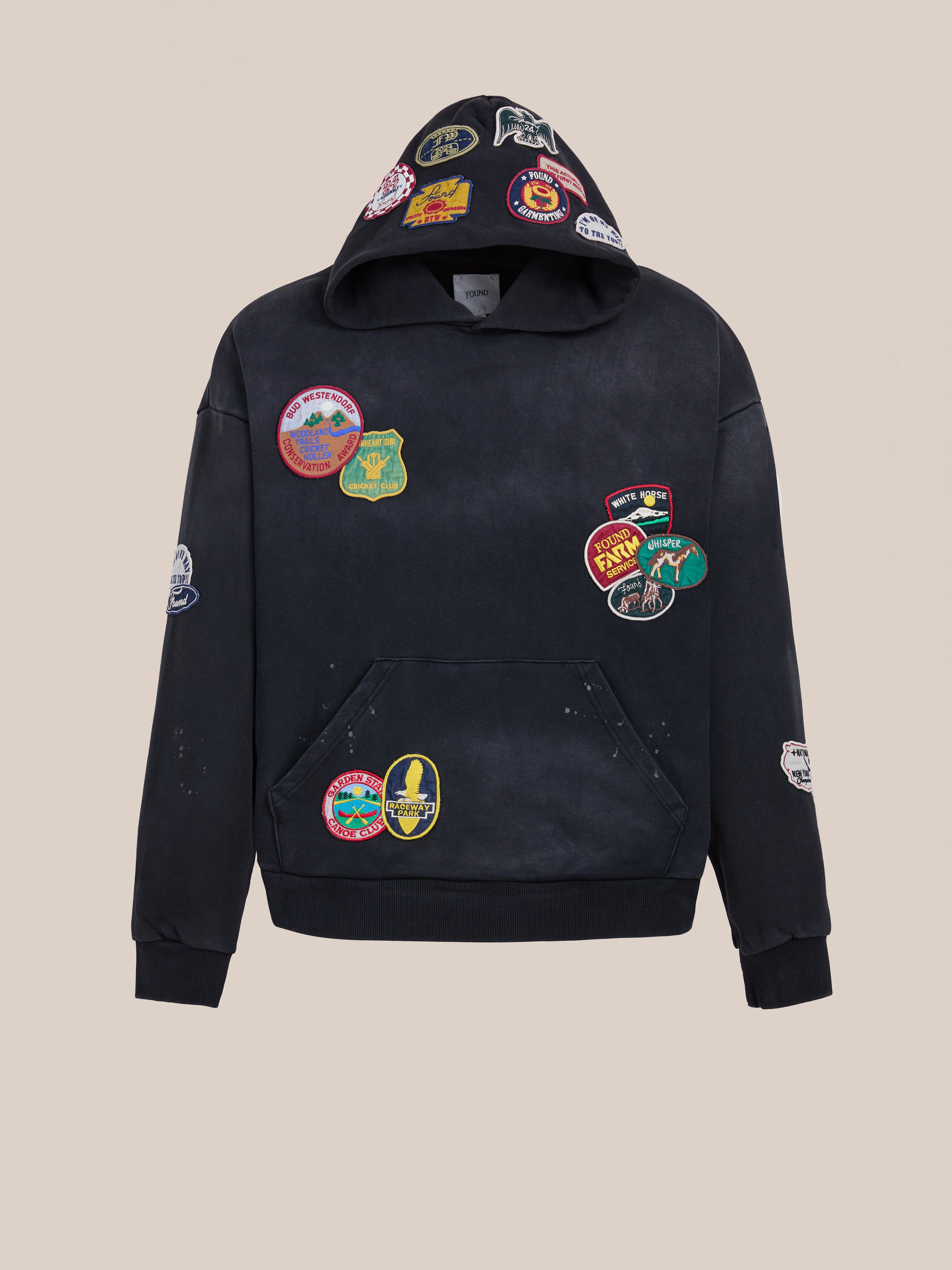Distressed Patch Hoodie | Modern Menswear by yycbvcnbmmnbm