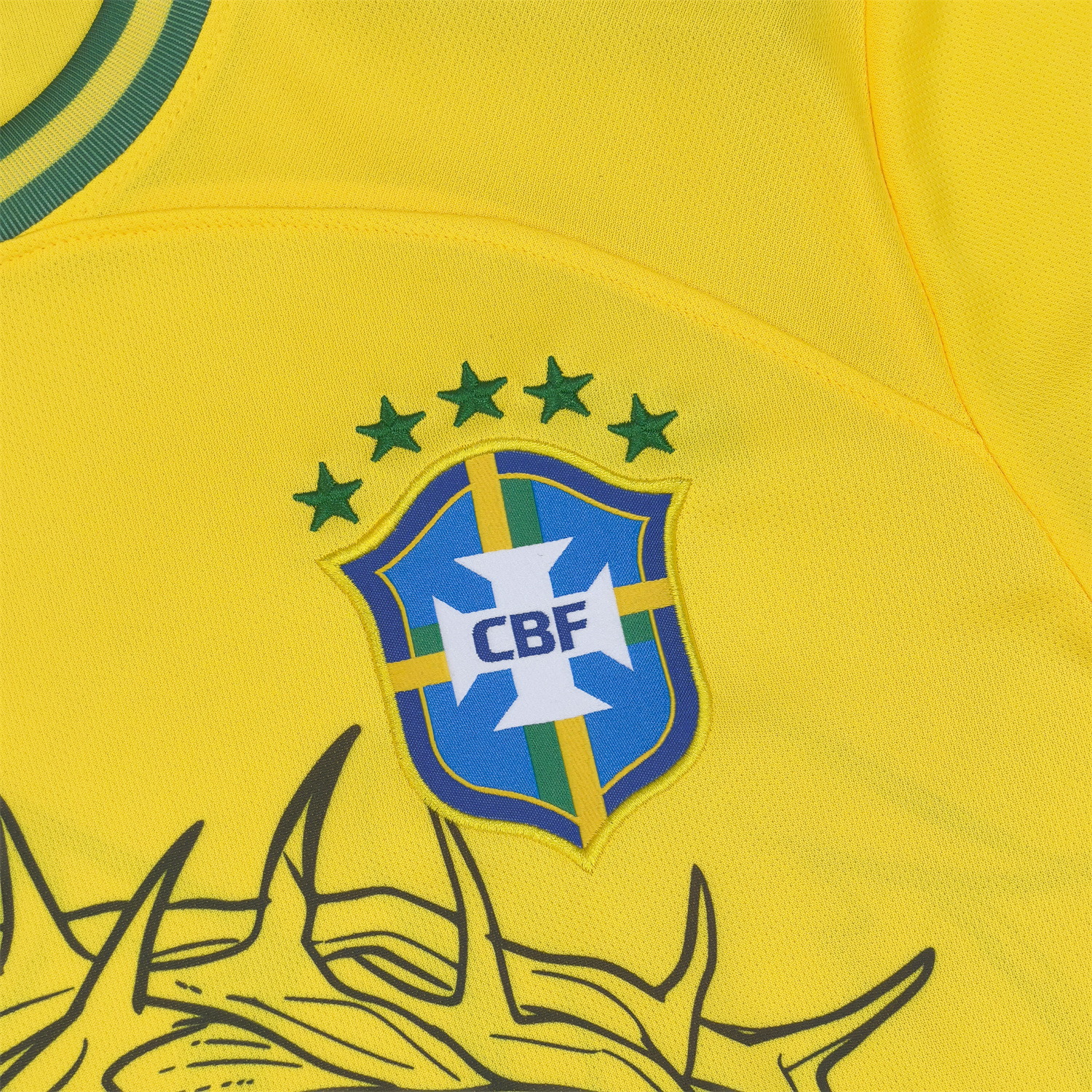AlphaJersey-Brazil 25-26 Jesus And Angel Cross Yellow Jersey - Fans Version