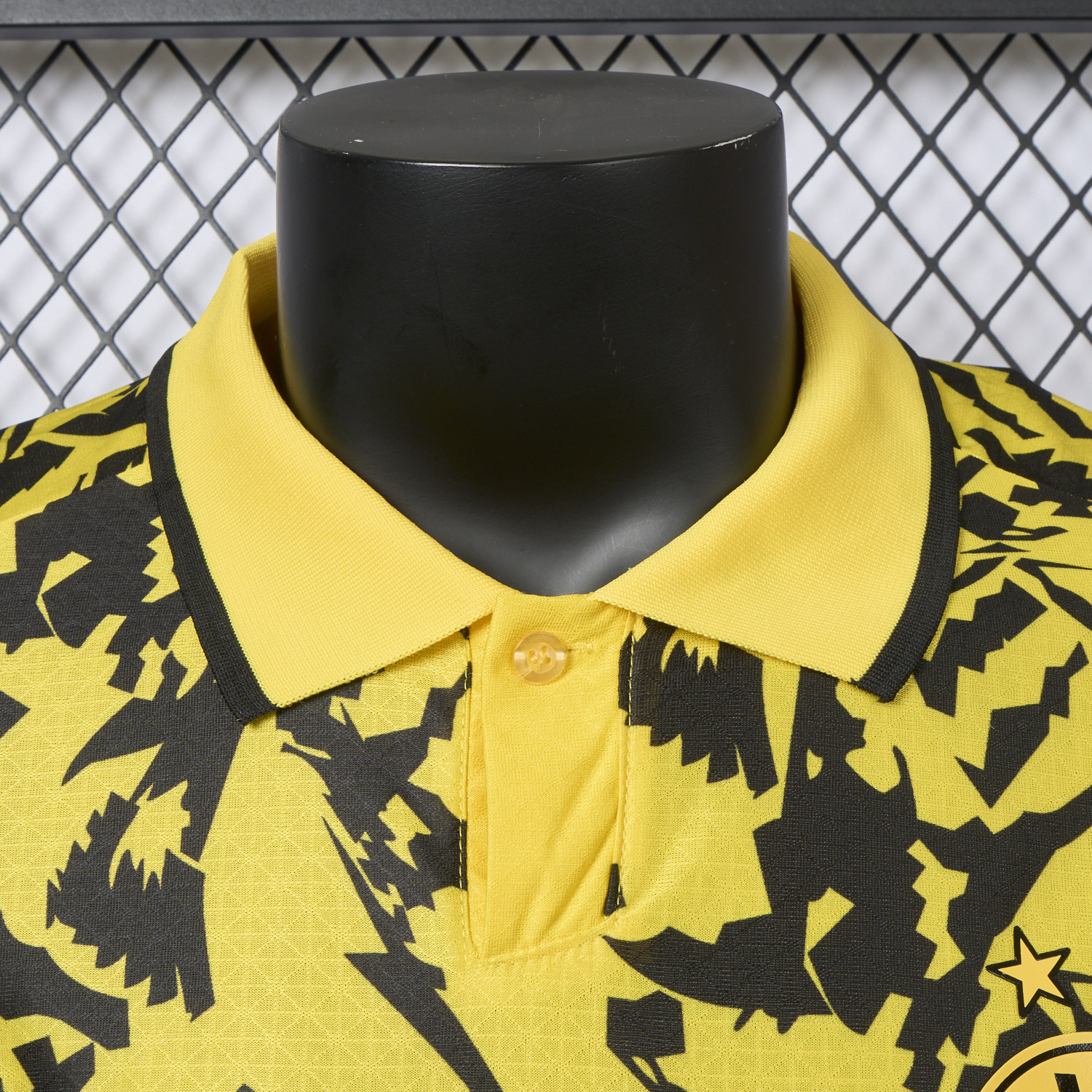 AlphaJersey-Dortmund 25-26 Black Disordered Texture Yellow Special Jersey - Player Version