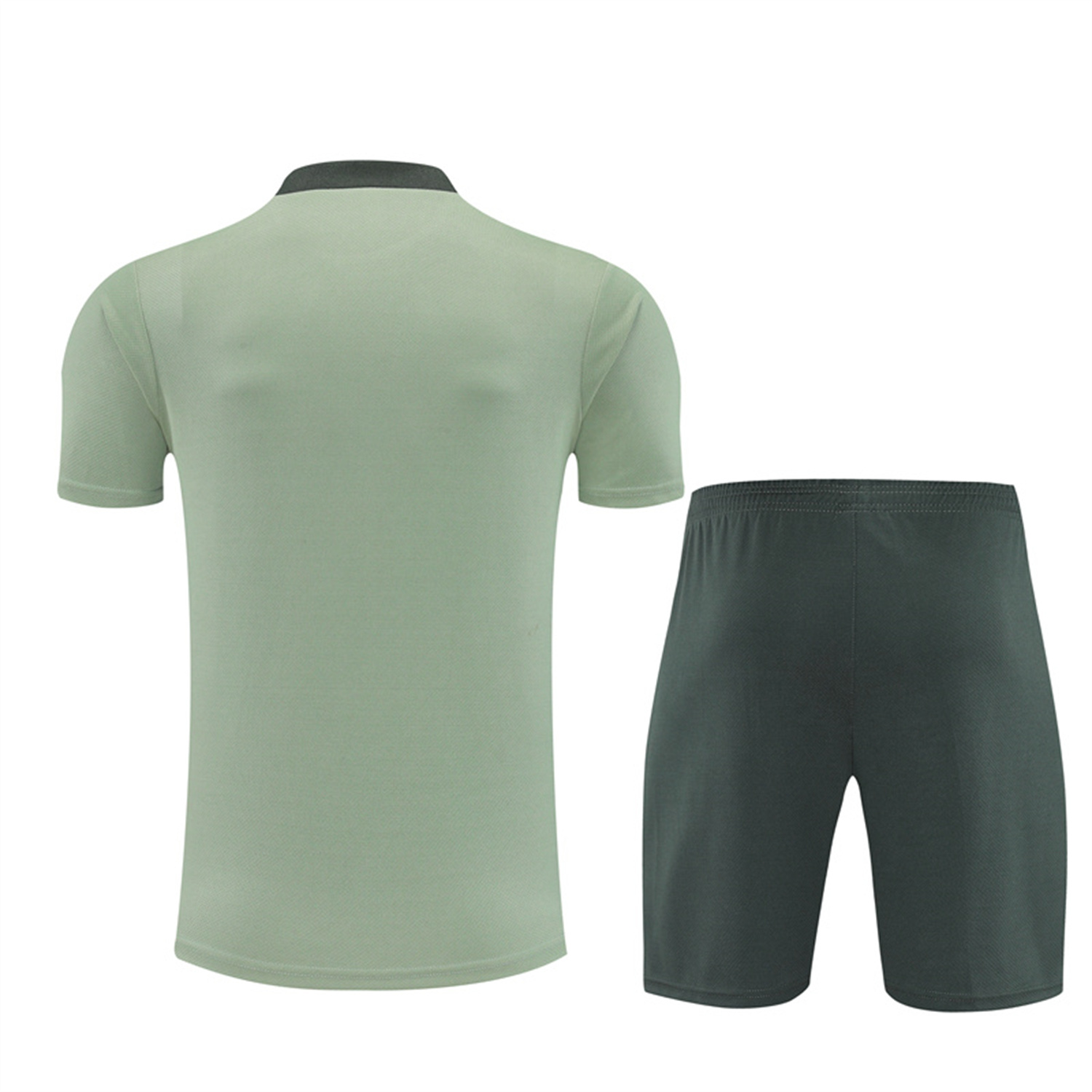 AlphaJersey-C.H.E.L.S.E.A 25-26 Short-Sleeve Training Set - Light Green Top & Army Green Shorts