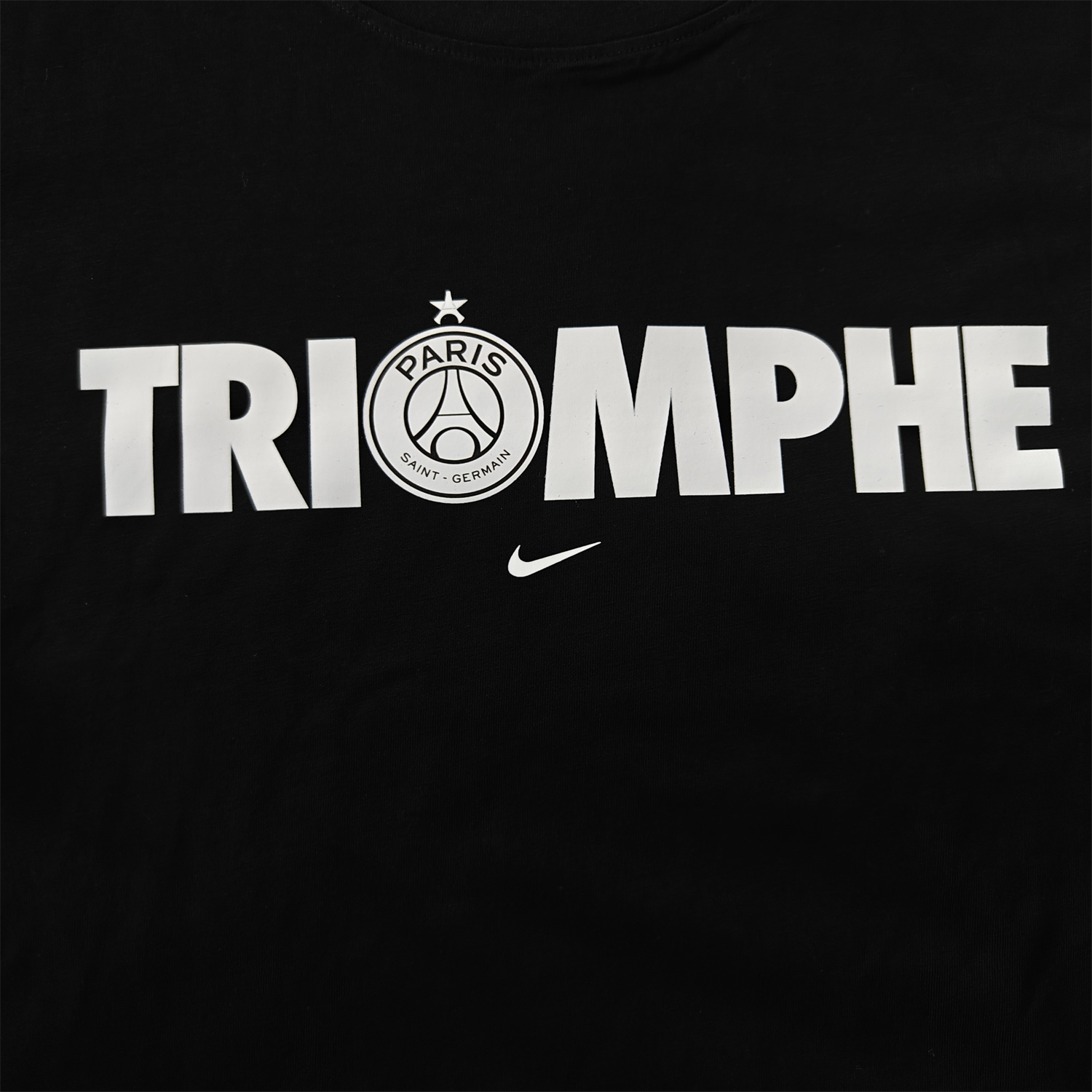 AlphaJersey-Paris Saint-Germain PSG 2025 Champions League Commemorative Black T-shirt