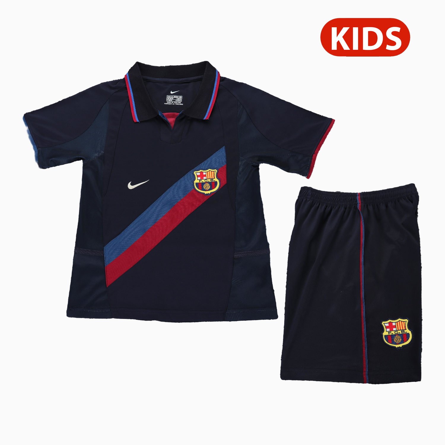 AlphaJersey-Retro Barcelona 2002-03 Third Kids Kit