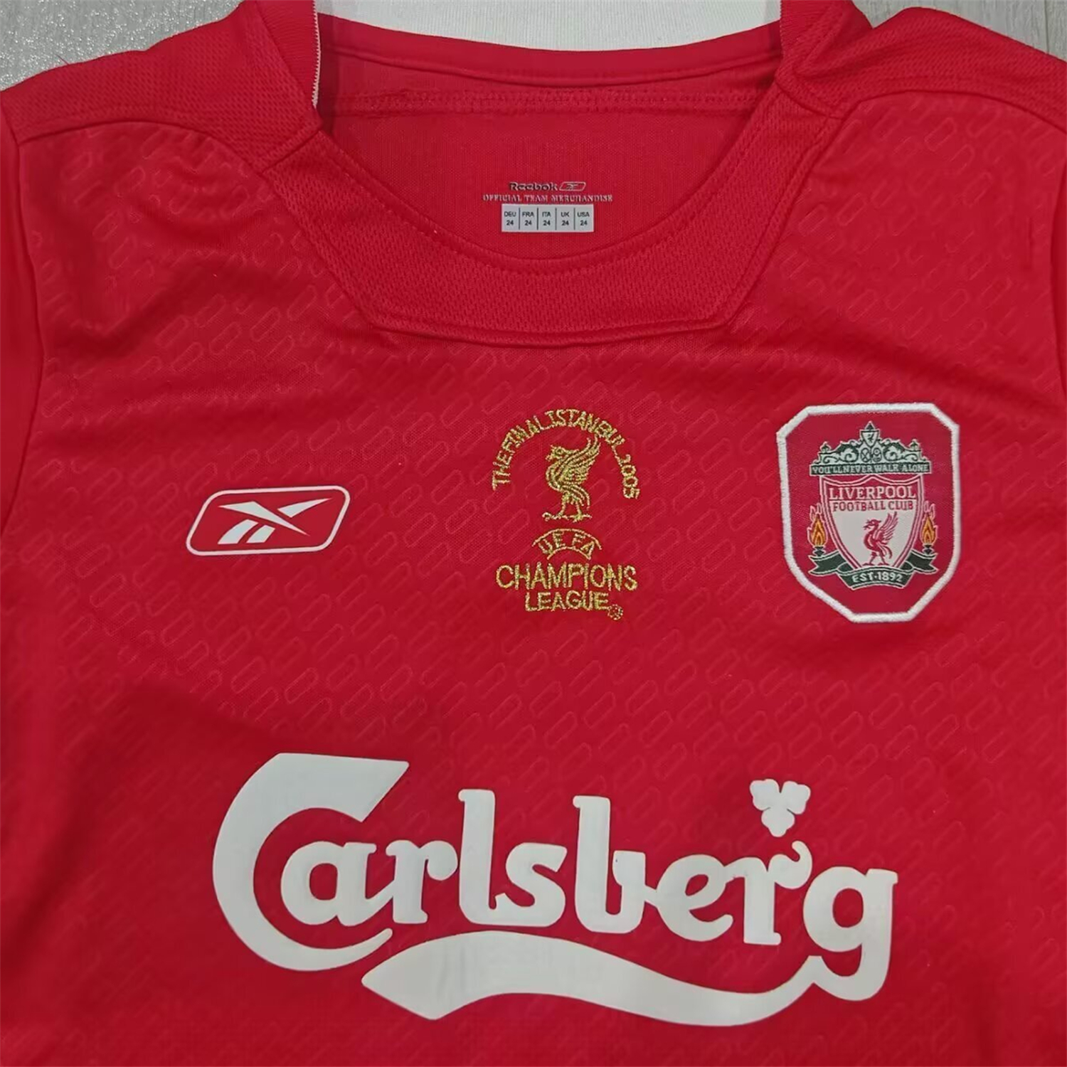 AlphaJersey-Retro Liver.pool 2004-05 Home Kids Kit