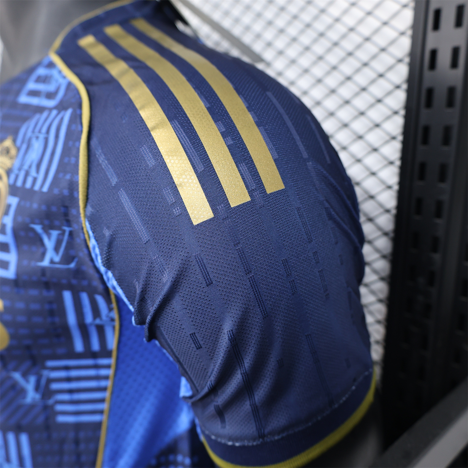 AlphaJersey-Real Madrid 25-26 Blue Gold Special Edition Jersey - Player Version