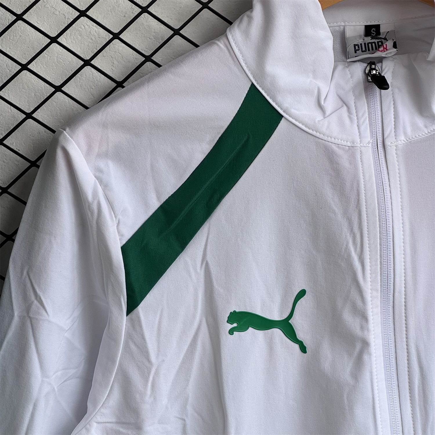 AlphaJersey-Senegal 2026 Windbreaker Training Set - White Top and Green Pants