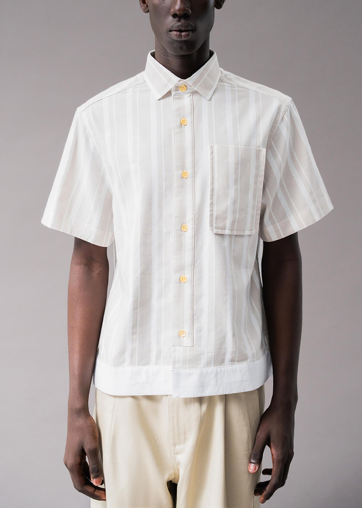 Chevron Stripe Cream | Modern Menswear by yycbvcnbmmnbm