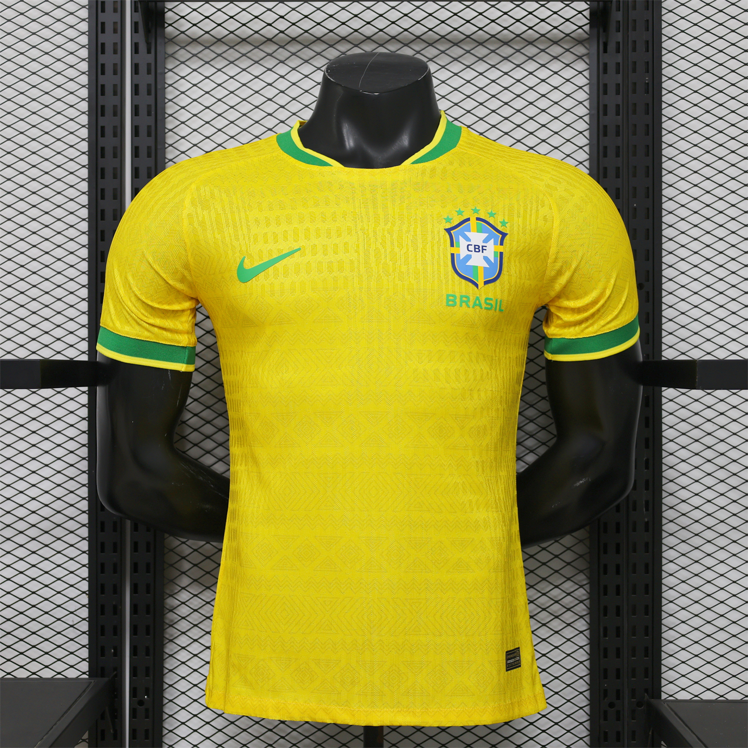AlphaJersey-Brazil 2026 Green Edge Yellow Special Jersey - Player Version